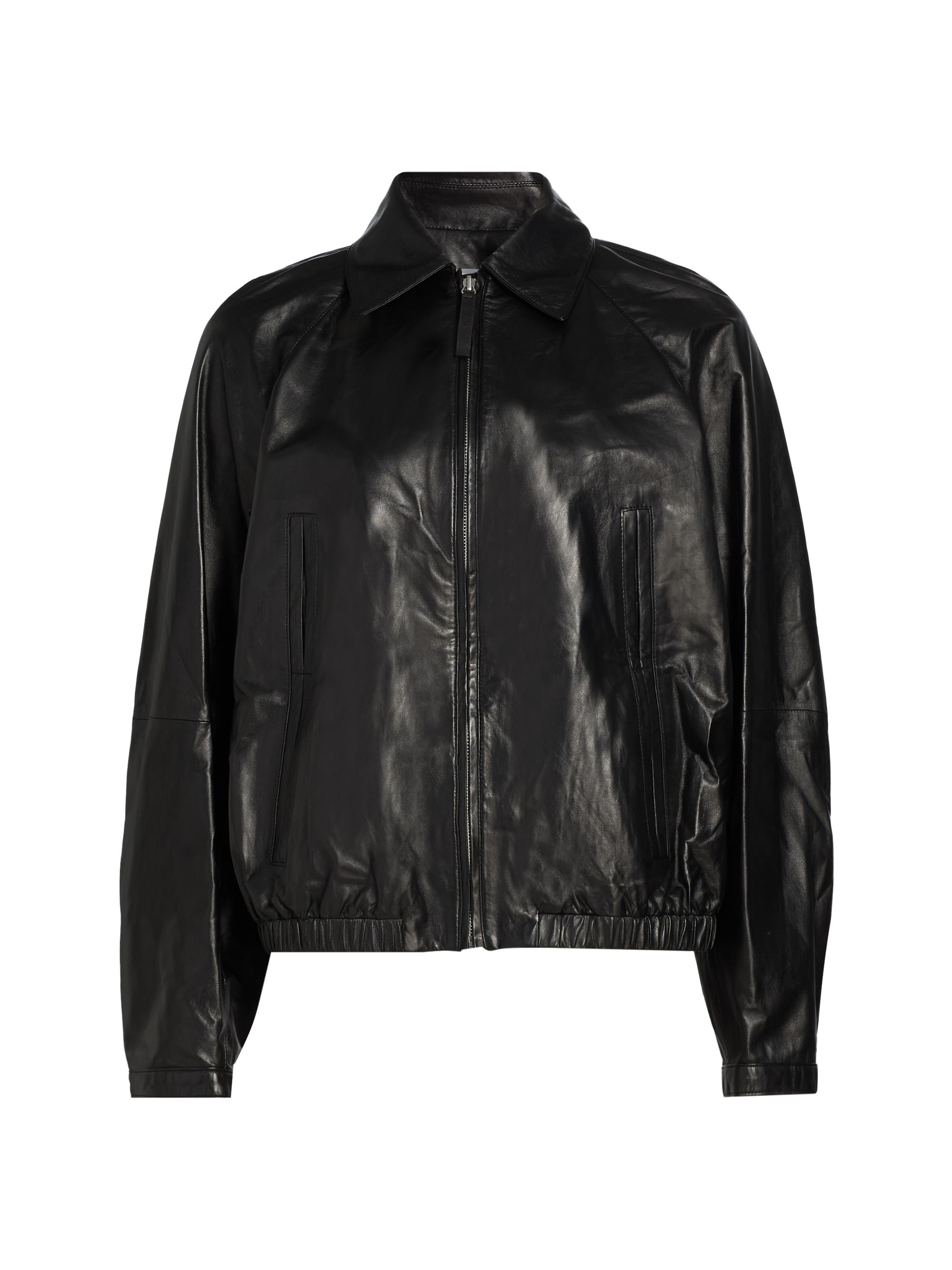 Proenza Schouler White Label Women's Beck Leather Bomber Jacket - Black