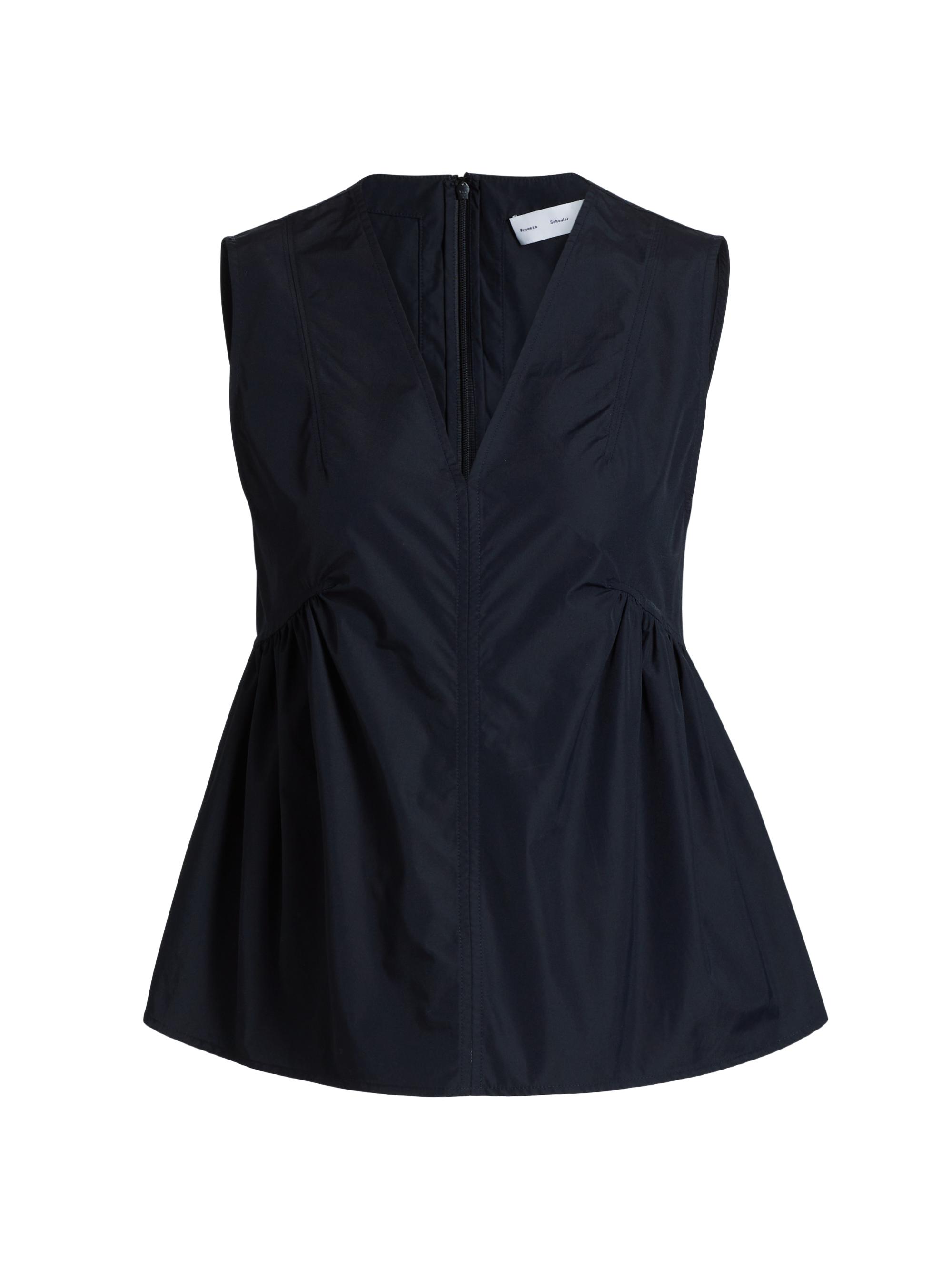 Proenza Schouler White Label Women's Sullivan V-Neck Sleeveless Top - Navy