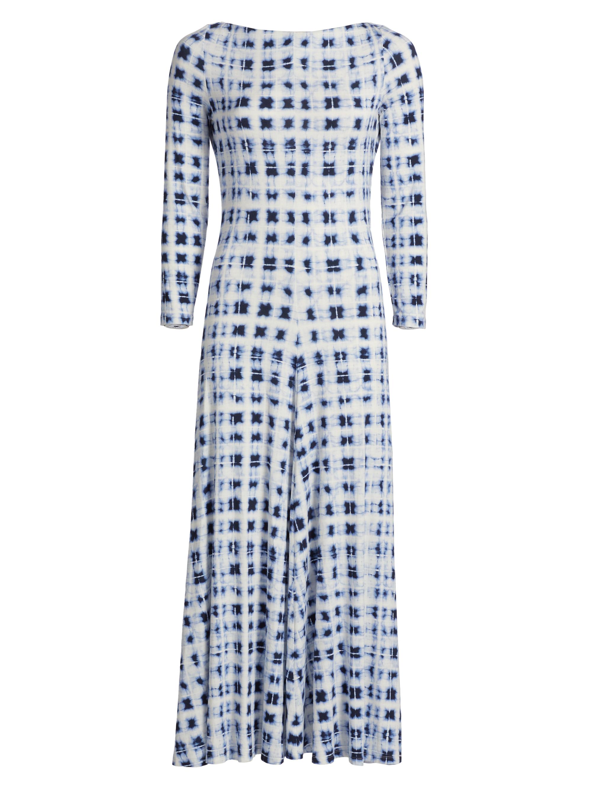 Proenza Schouler White Label Women's Jen Printed Jersey A-Line Dress - Indigo Multi
