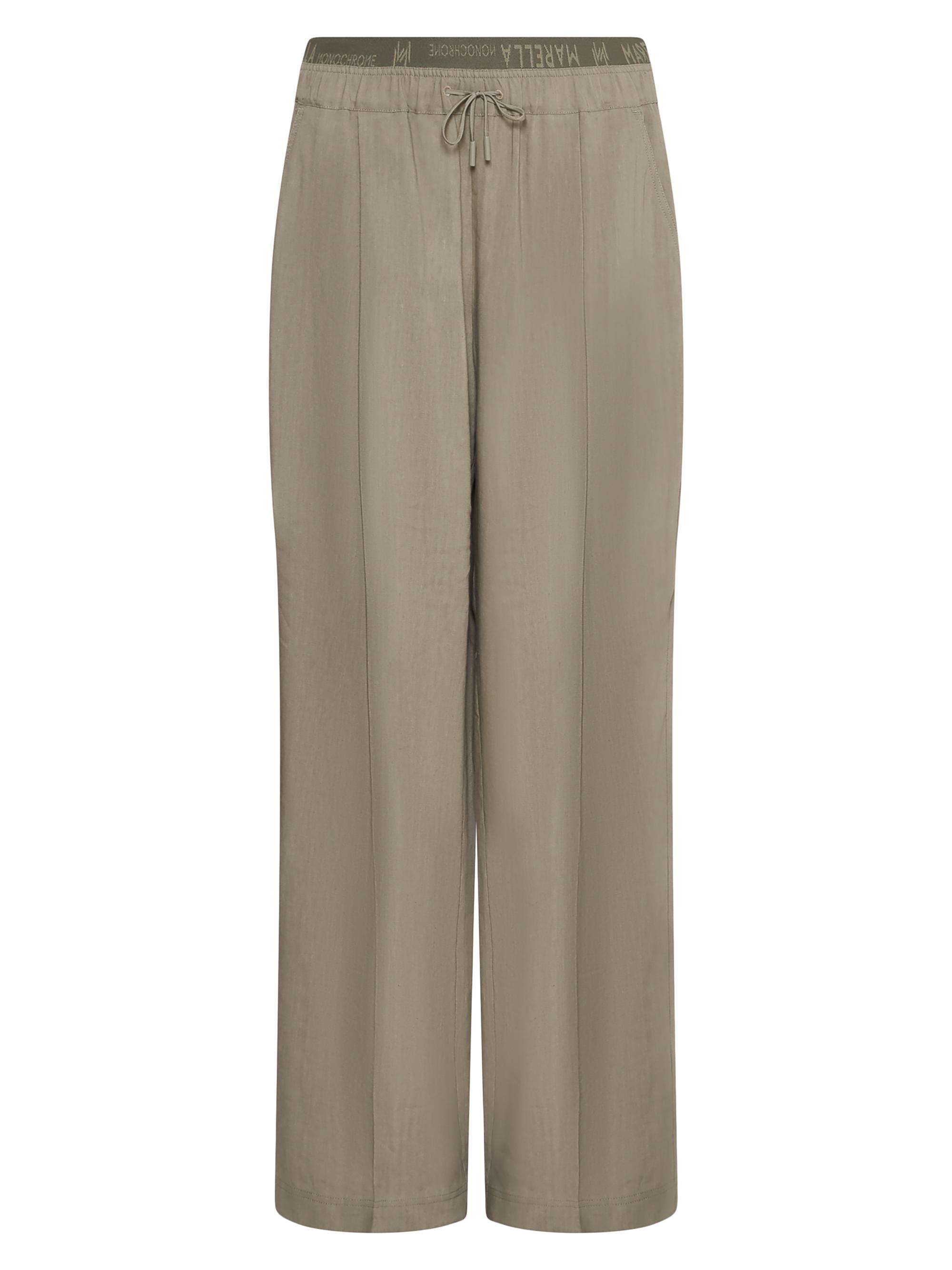 Marella Women's Monochrome Fred Mid-Rise Straight-Leg Pants - Green