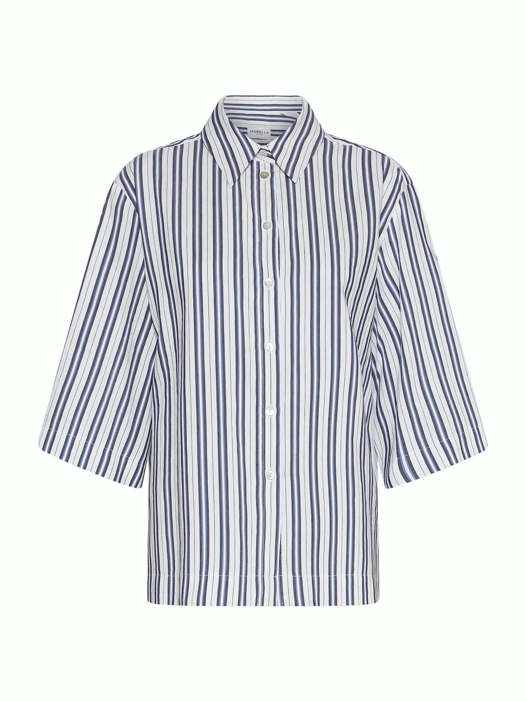 Marella Women's Sport Manna Striped Button-Front Shirt - White
