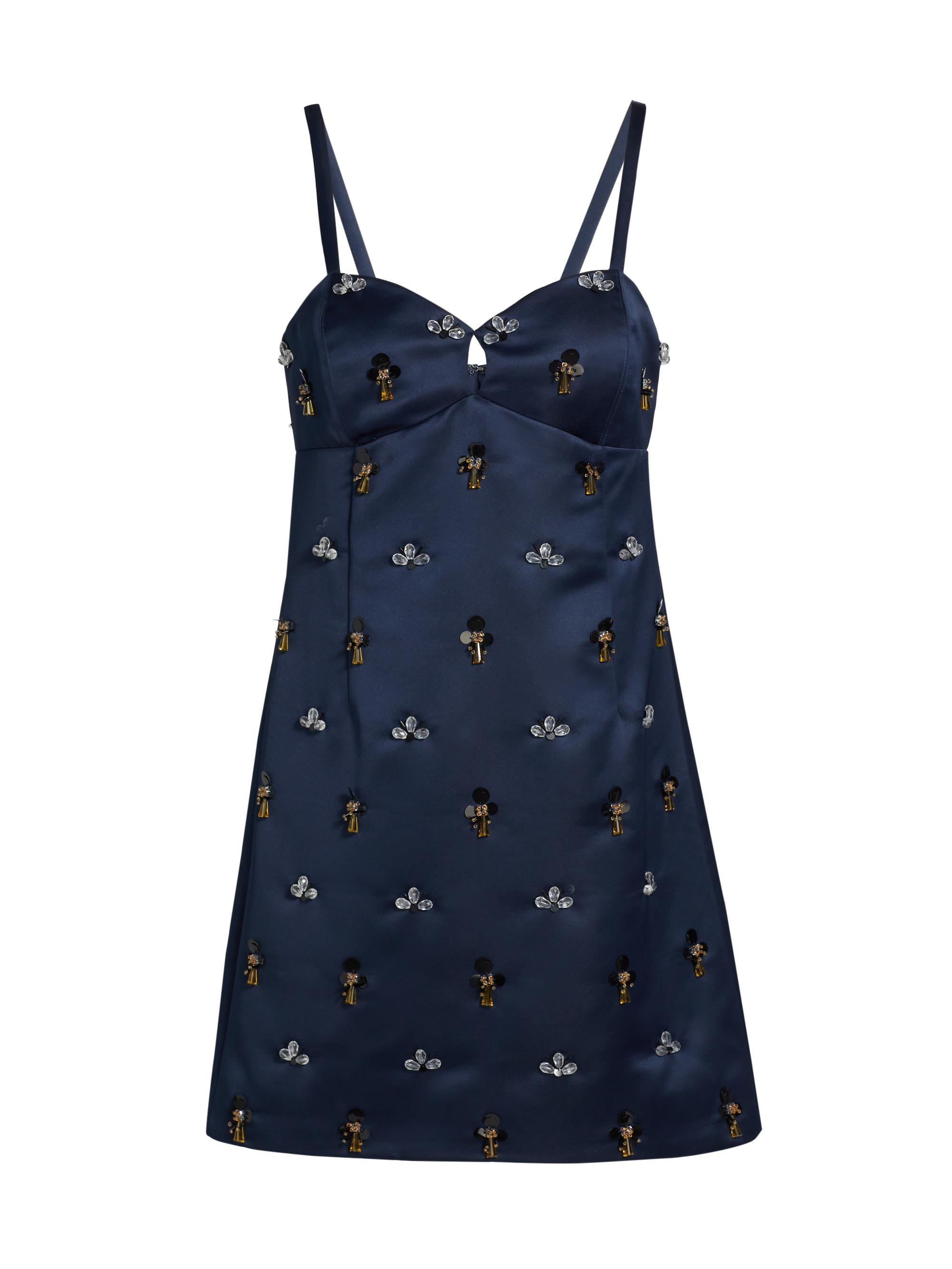 Tanya Taylor Women's Dalton Embellished Minidress - Midnight