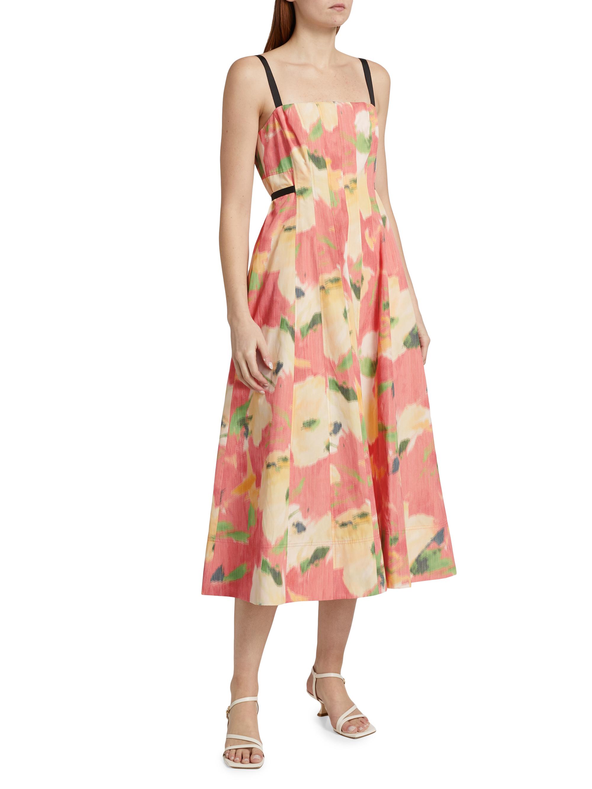 knee length dresses for ladies Sara Linen Midi Dress – Dianara