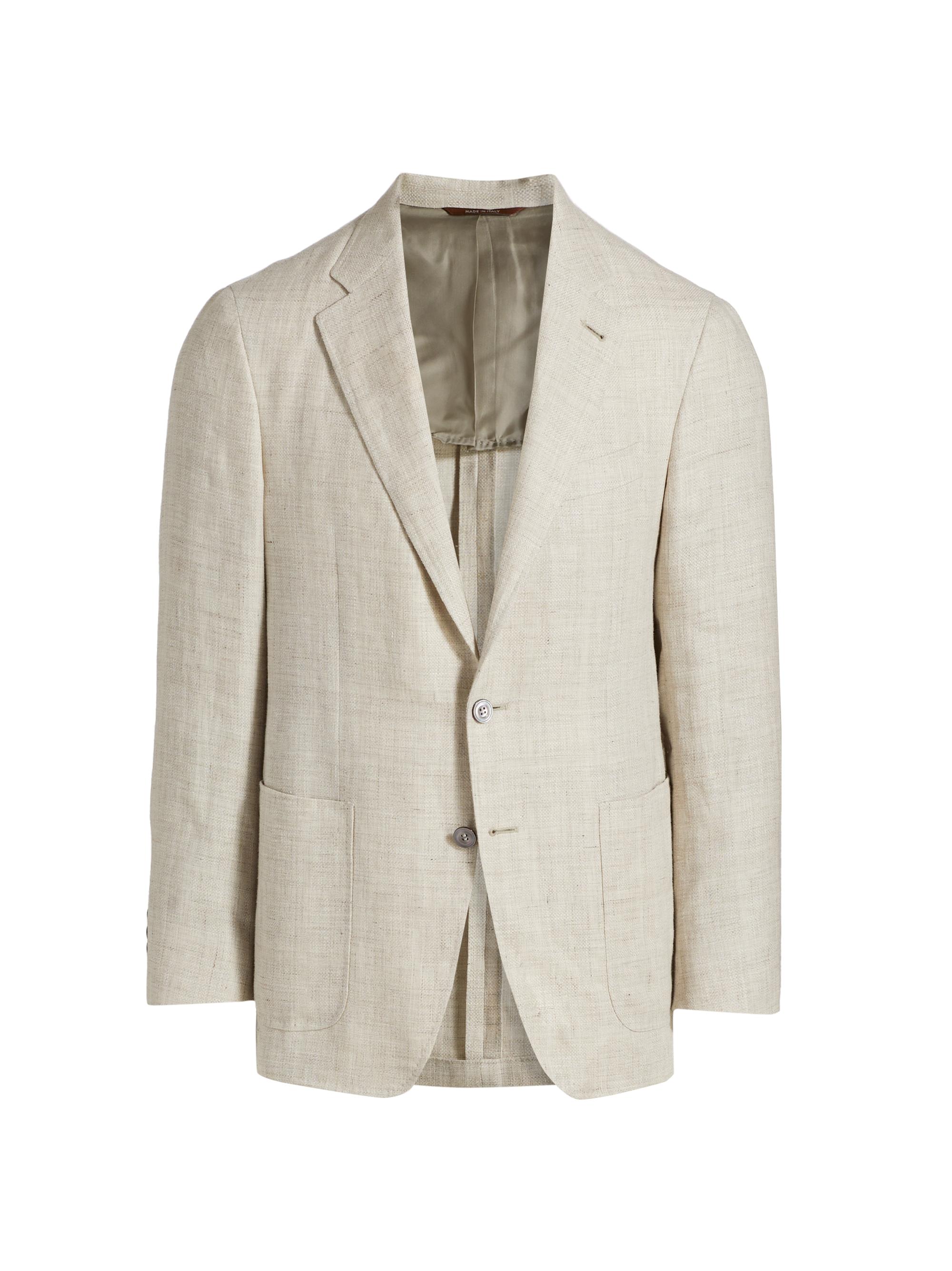Canali Men's Kei Linen-Wool Sportcoat - Light Tan