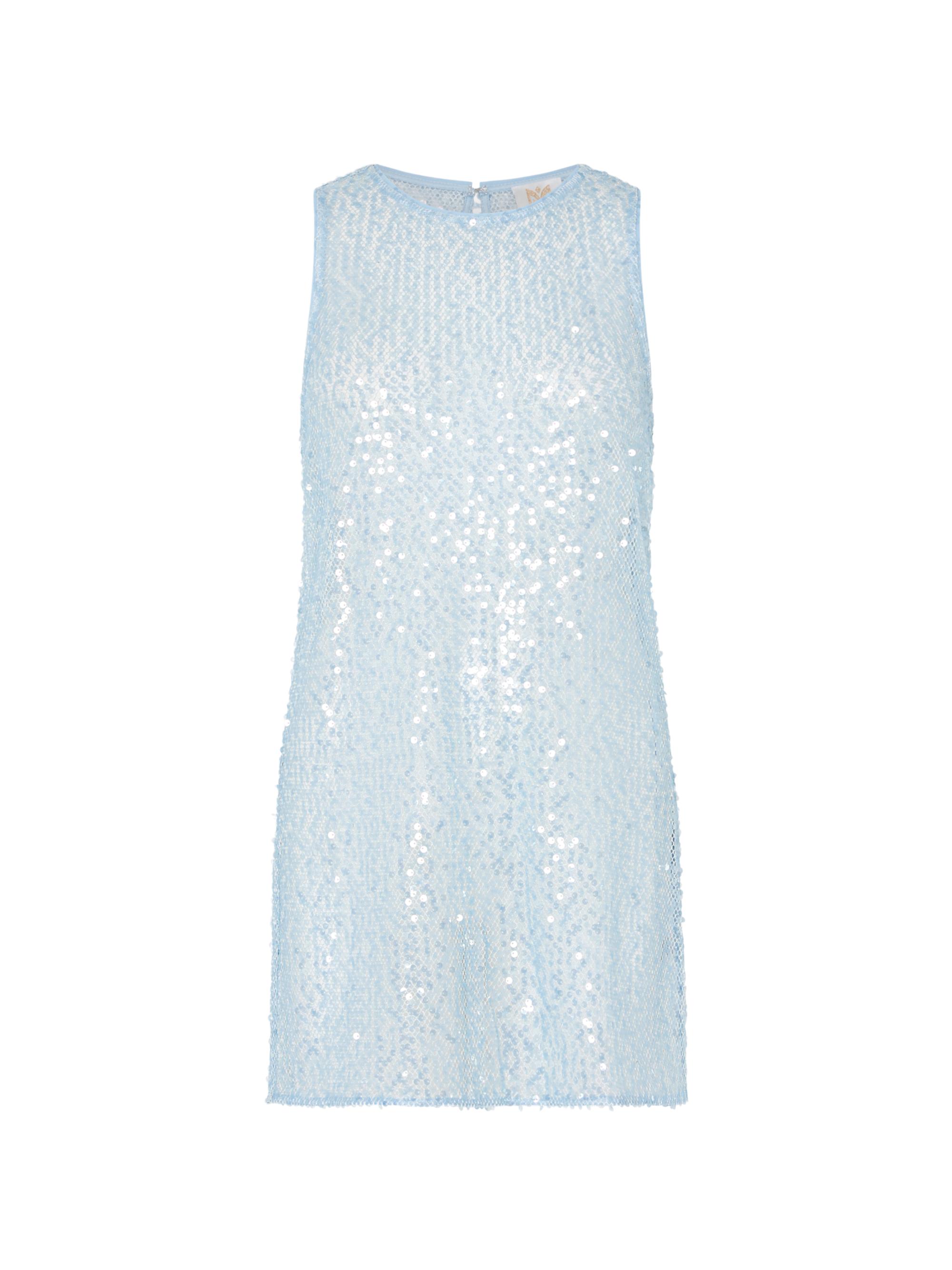 white christmas dresses Margarita Pink Crochet Cutout Mini Dress main image 1