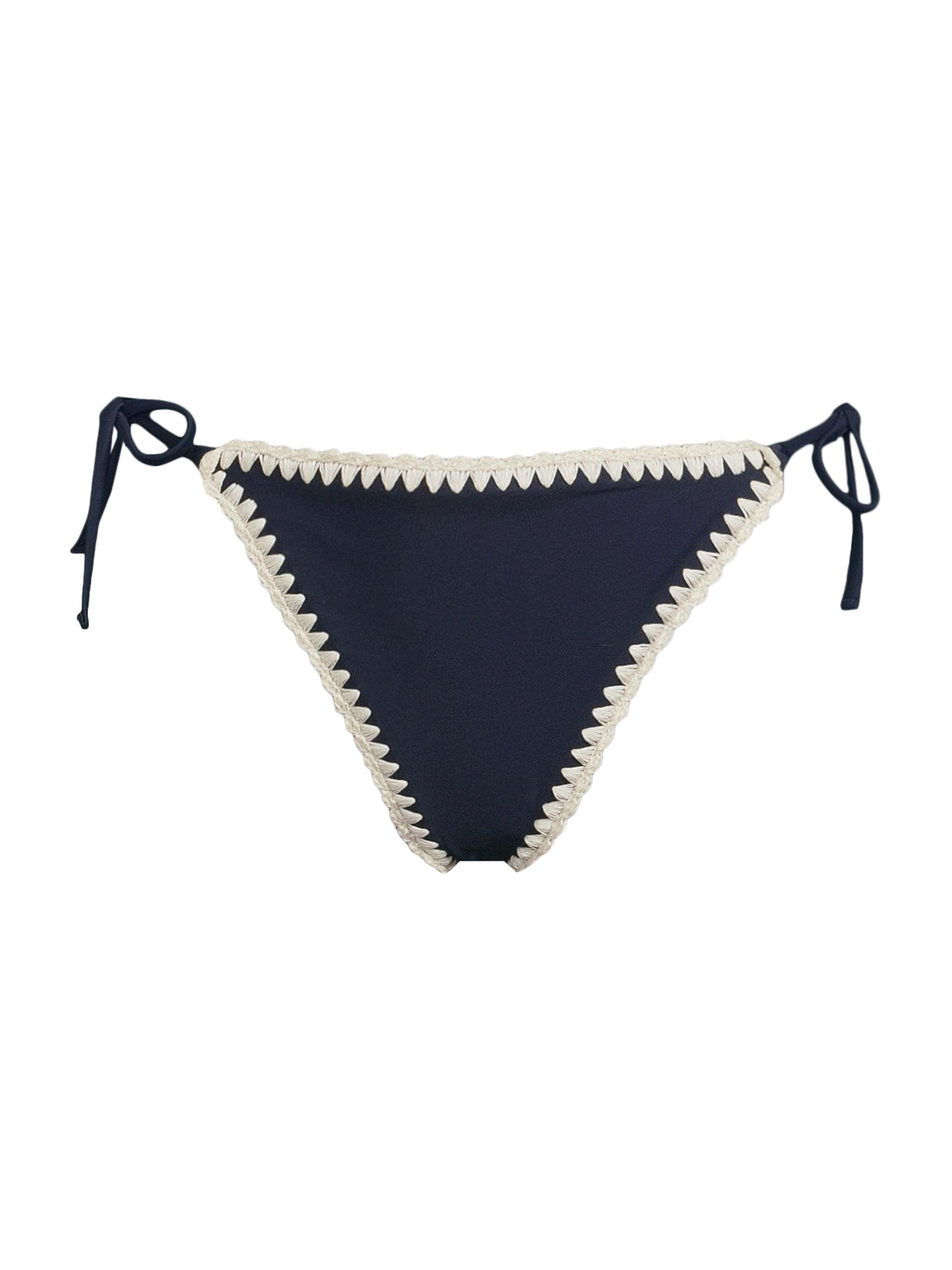 Milly Women's Side-Tie Bikini Bottom - Navy