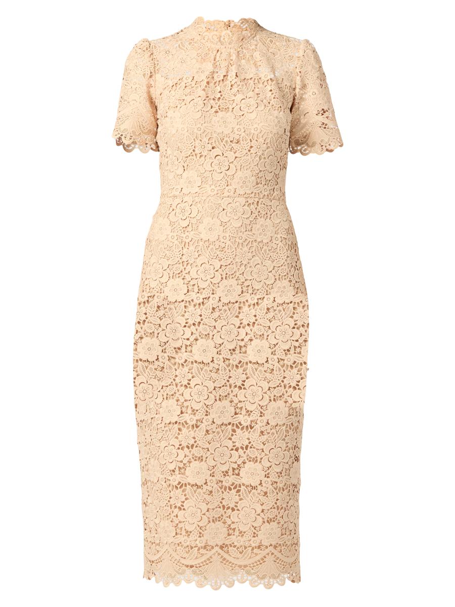 Shoshanna Vivienne Lace Midi-Dress | Saks Fifth Avenue