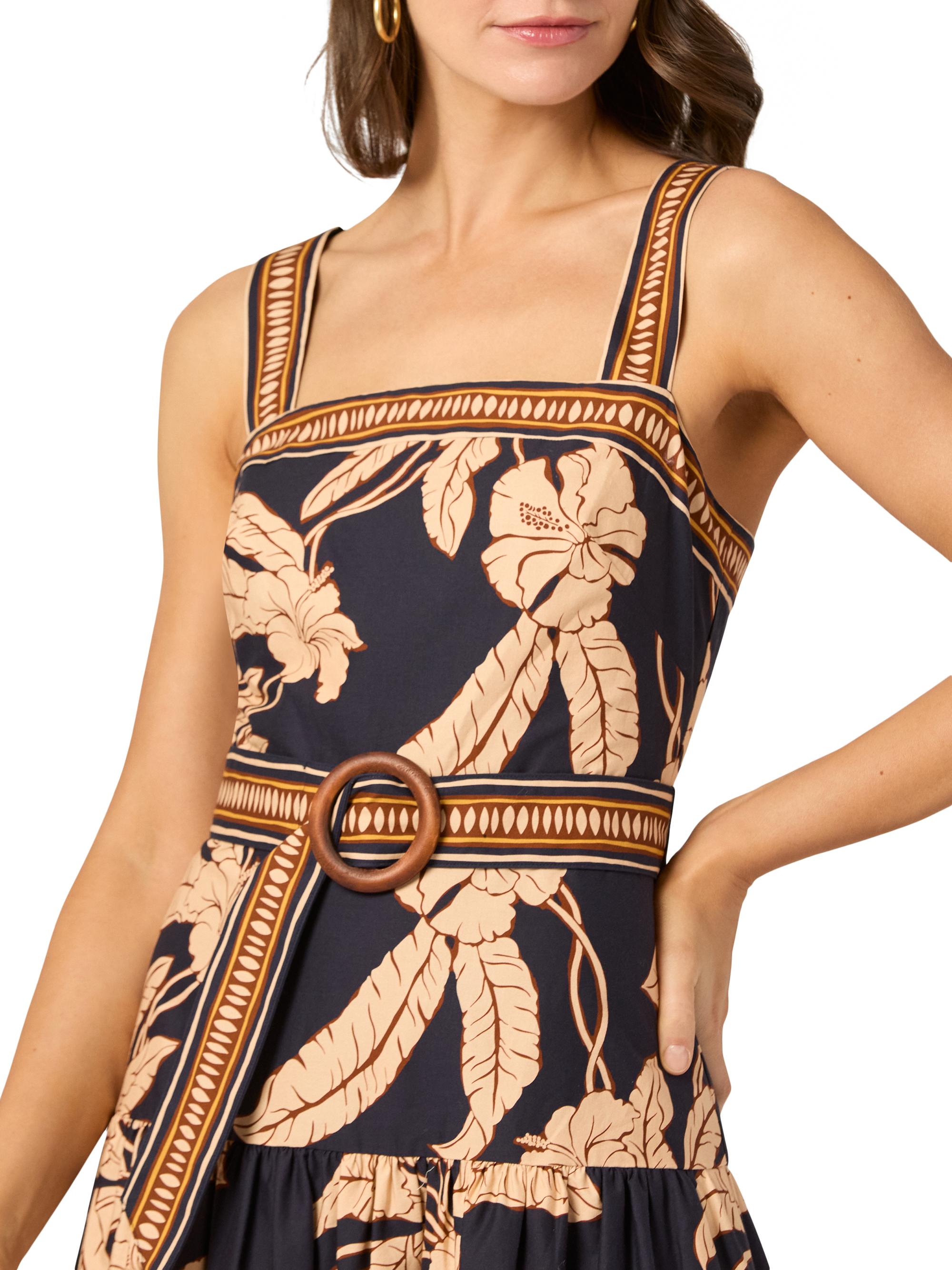 Shoshanna Kora Printed Sleeveless Midi-Dress | Saks Fifth Avenue