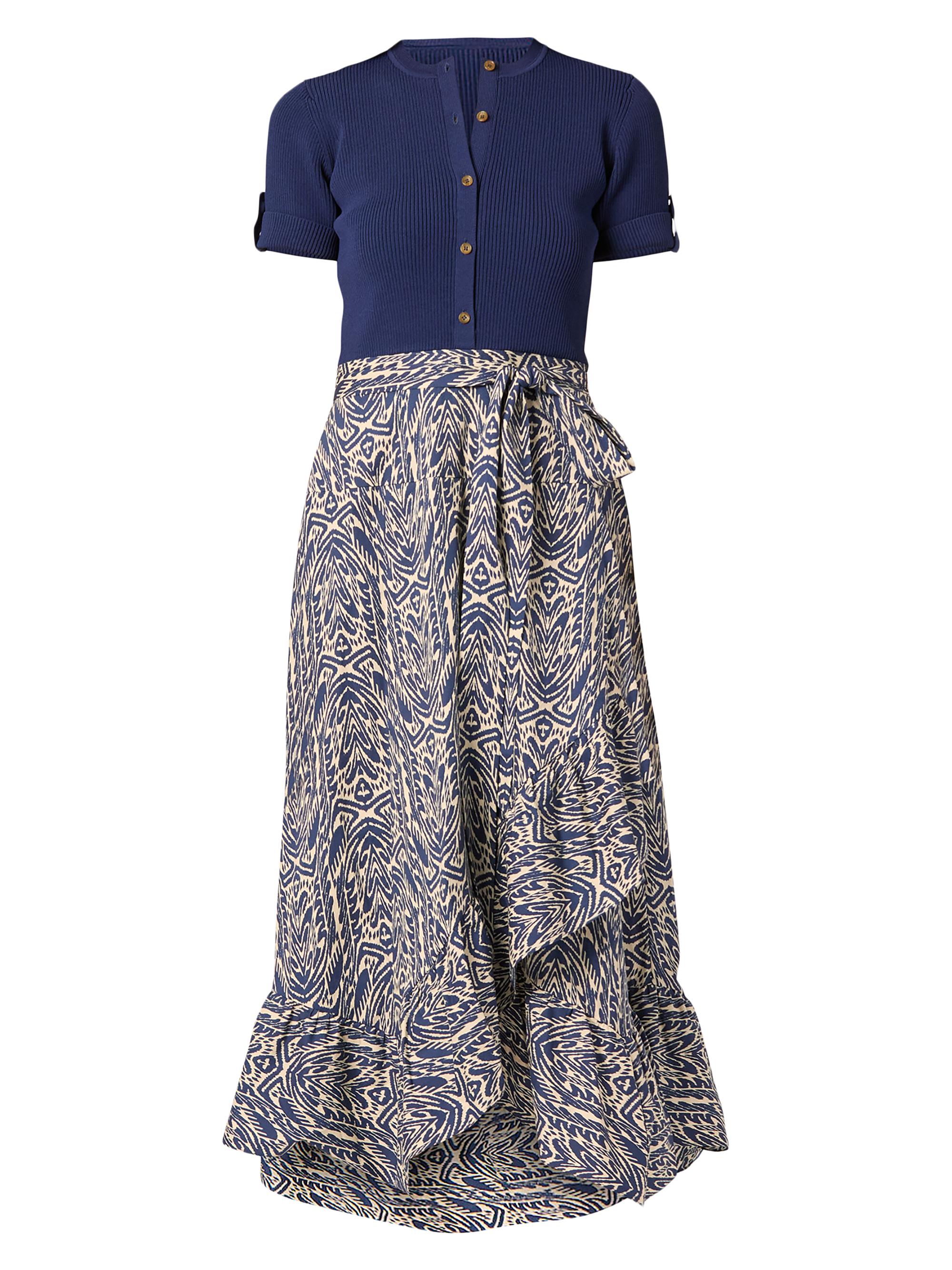 Ashton Mix Media Midi-Dress