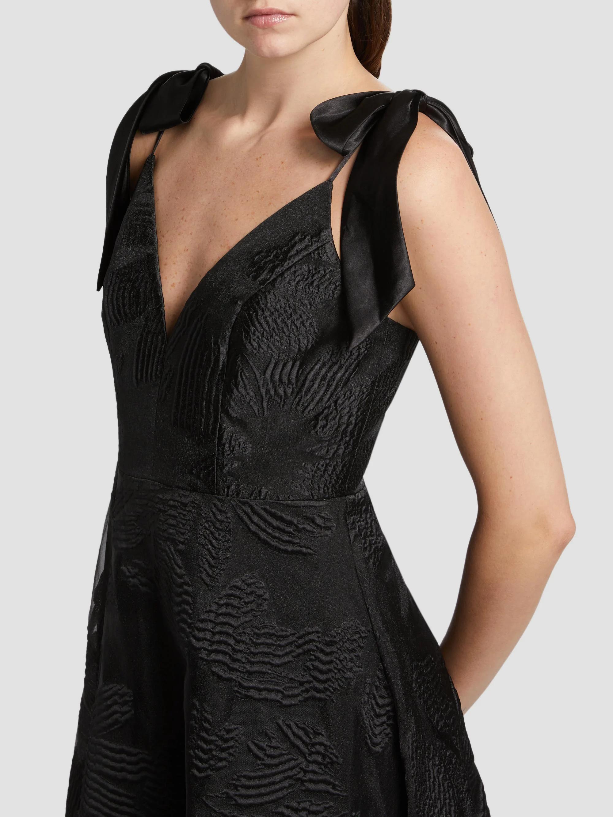 As It May Strapless Jacquard Gown