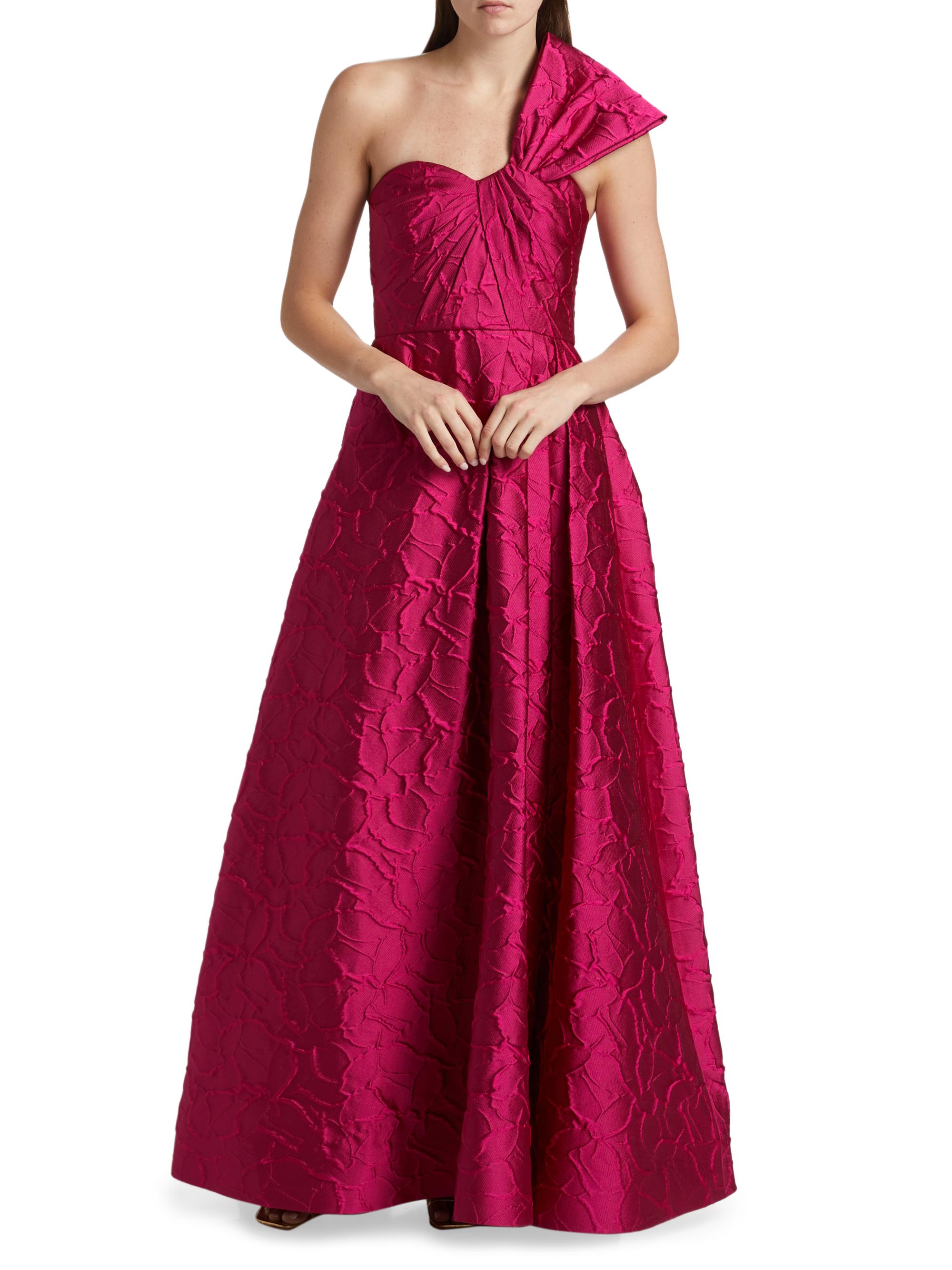 As It May Jolie Jacquard One-Shoulder Gown | Saks Fifth Avenue