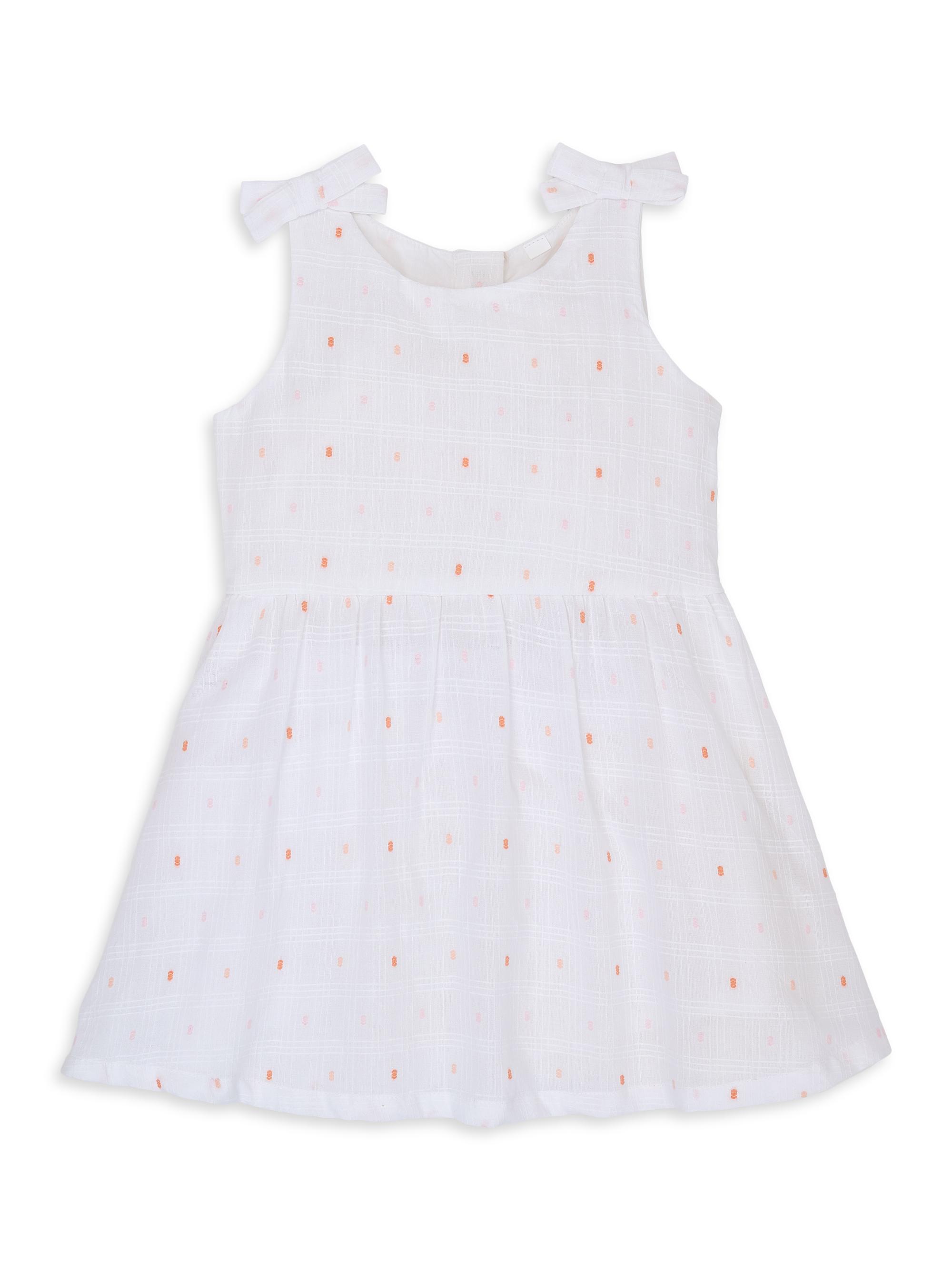 Magnetic Me Little Girl's & Girl's Cotton Poplin Dress - White
