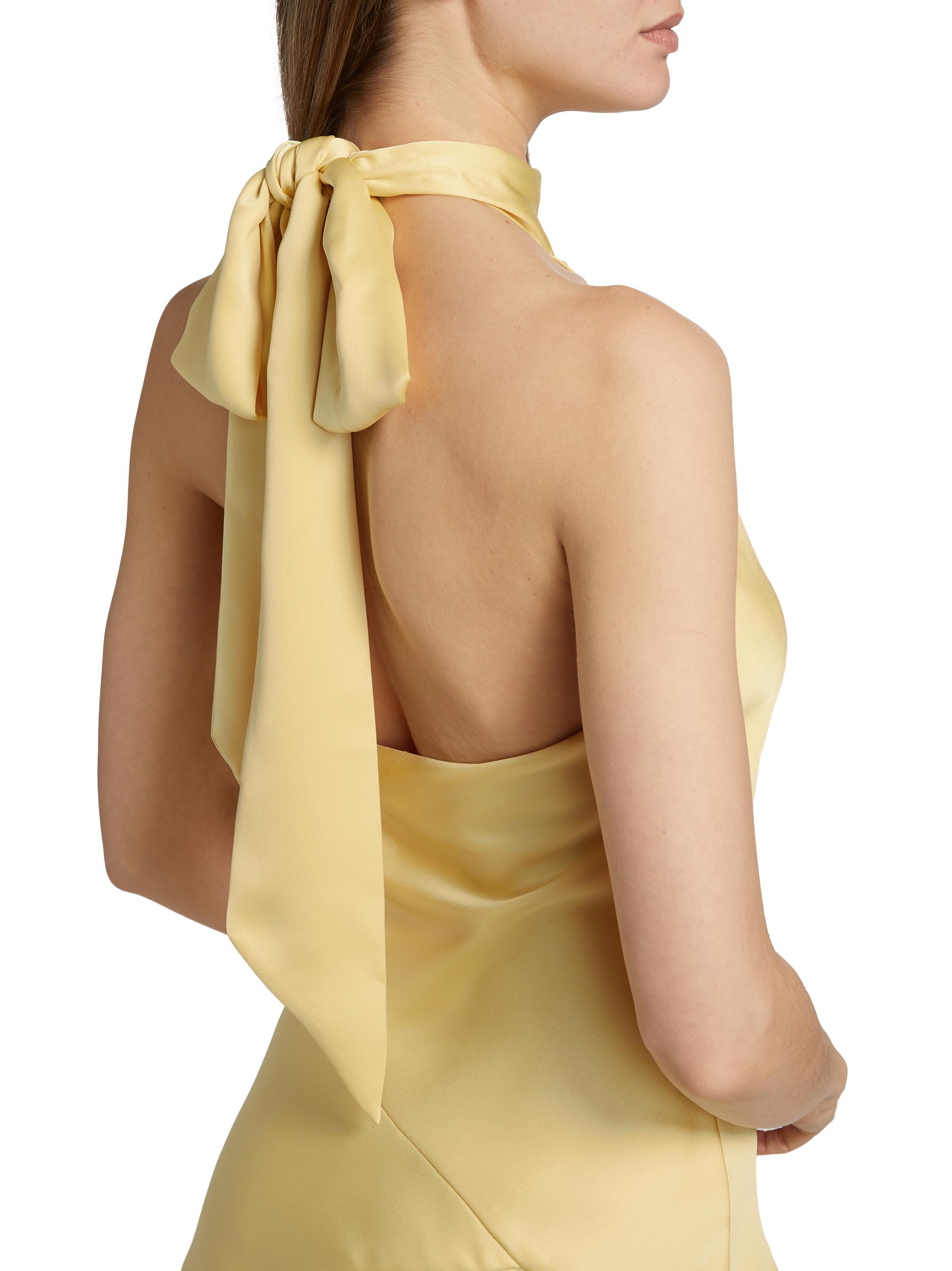 nari silk dress Reformation Nari Silk Dress In Morel