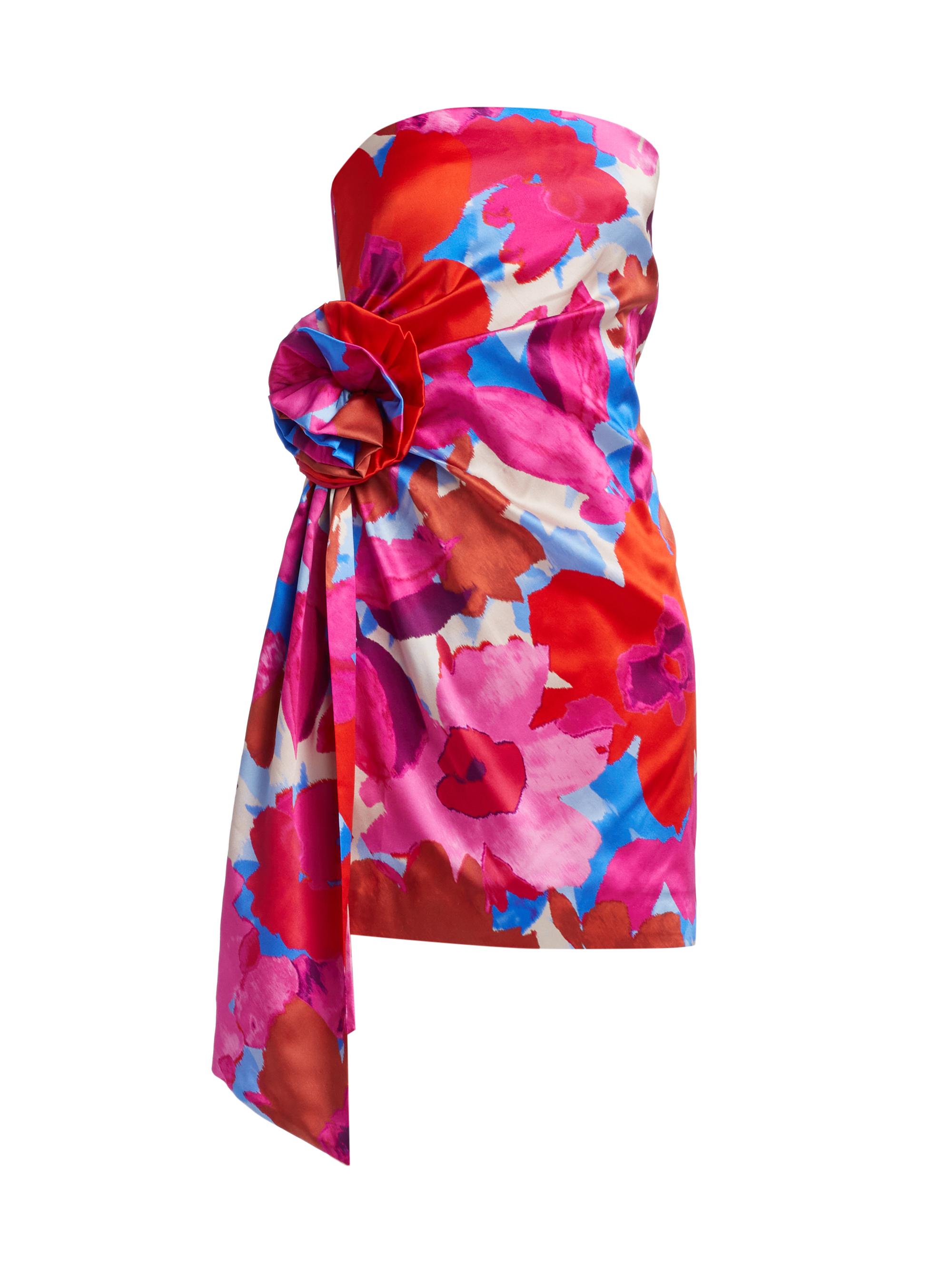 Ramy Brook Women's Kit Stretch-Silk Floral Minidress - Rosa Pink Multi