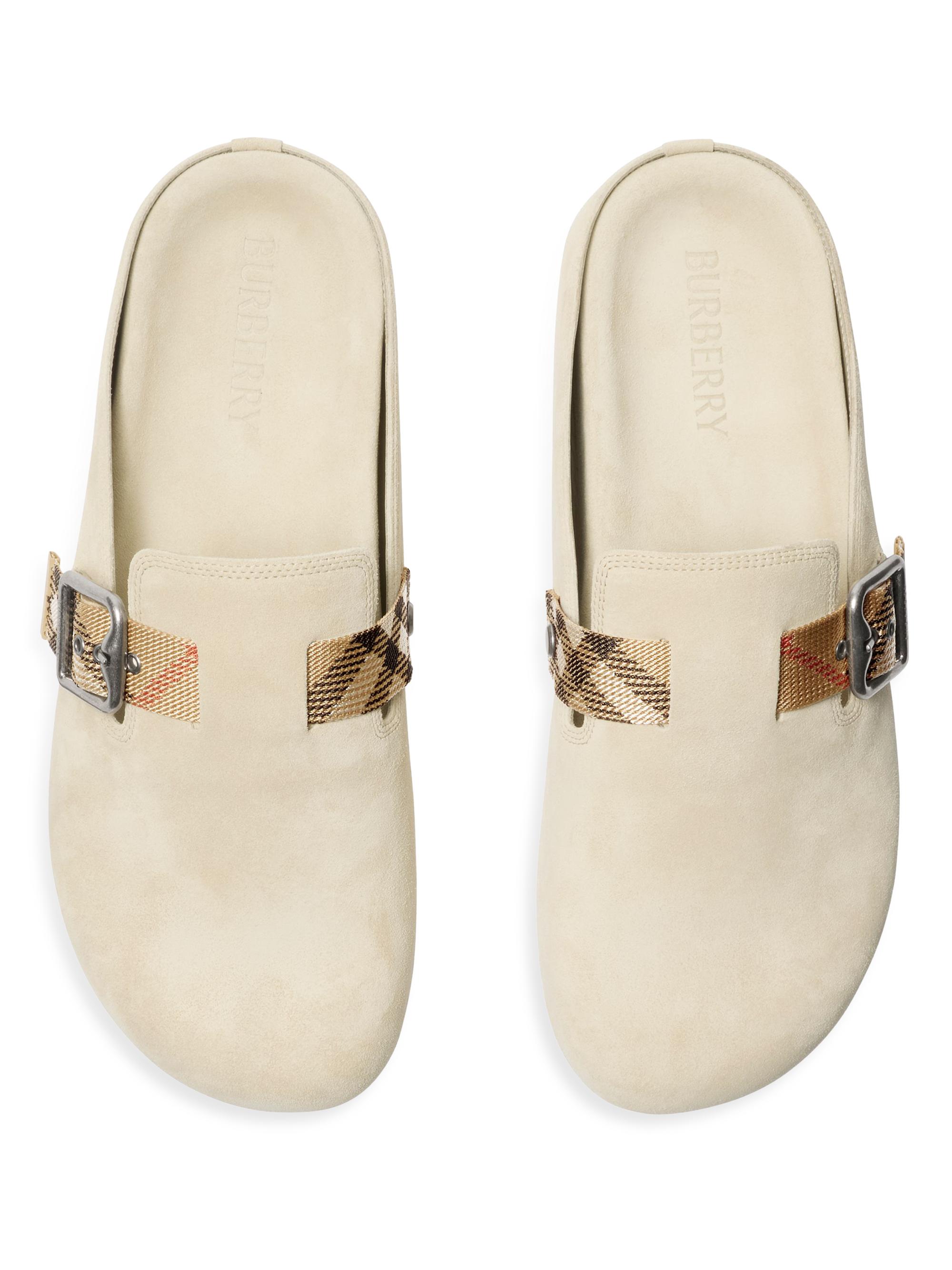 Burberry Urchin Suede Clogs | Saks Fifth Avenue