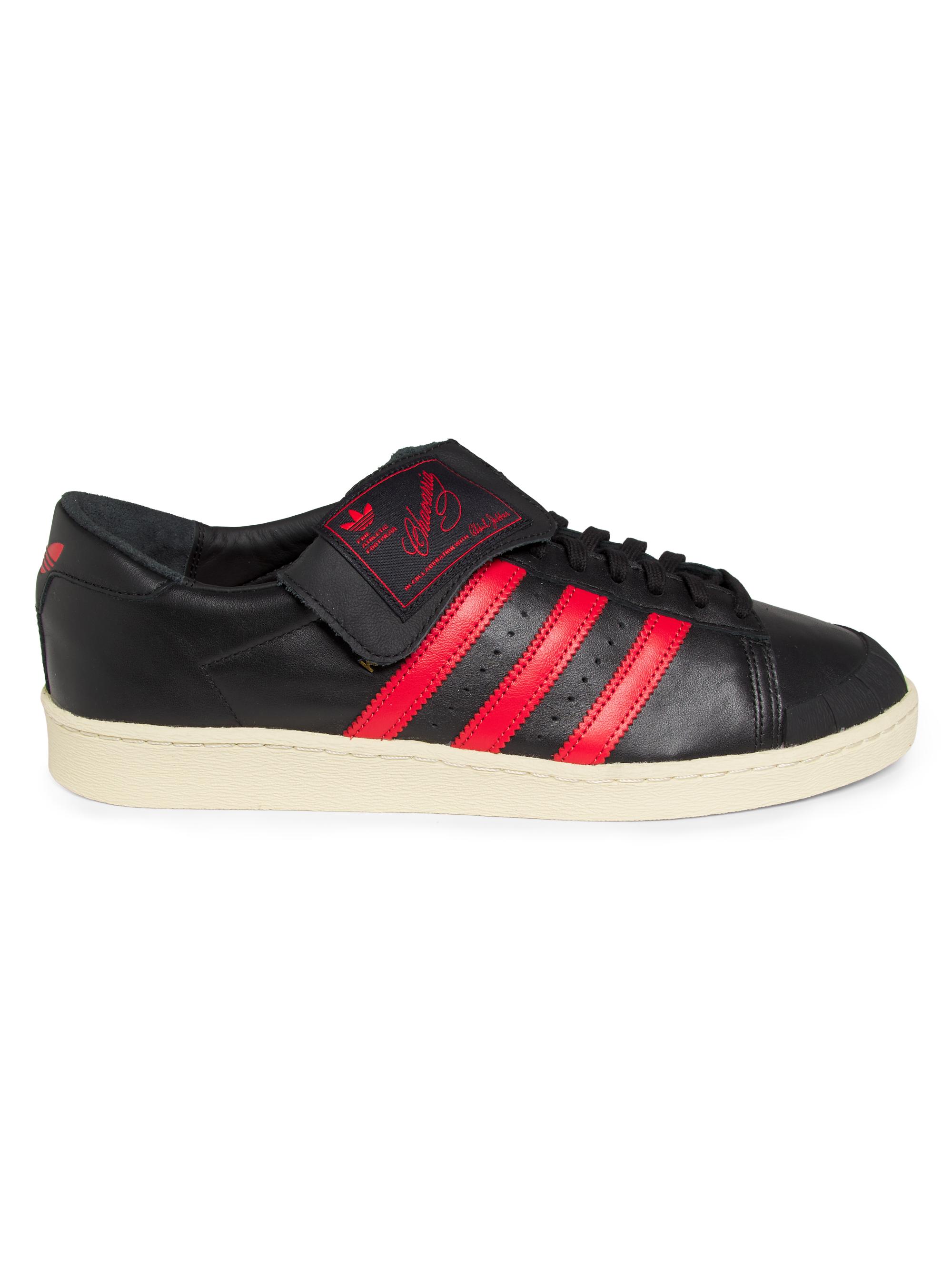 adidas Men's  X Willy Chavarria Jabbar Low-Top Leather Sneakers - Black Red