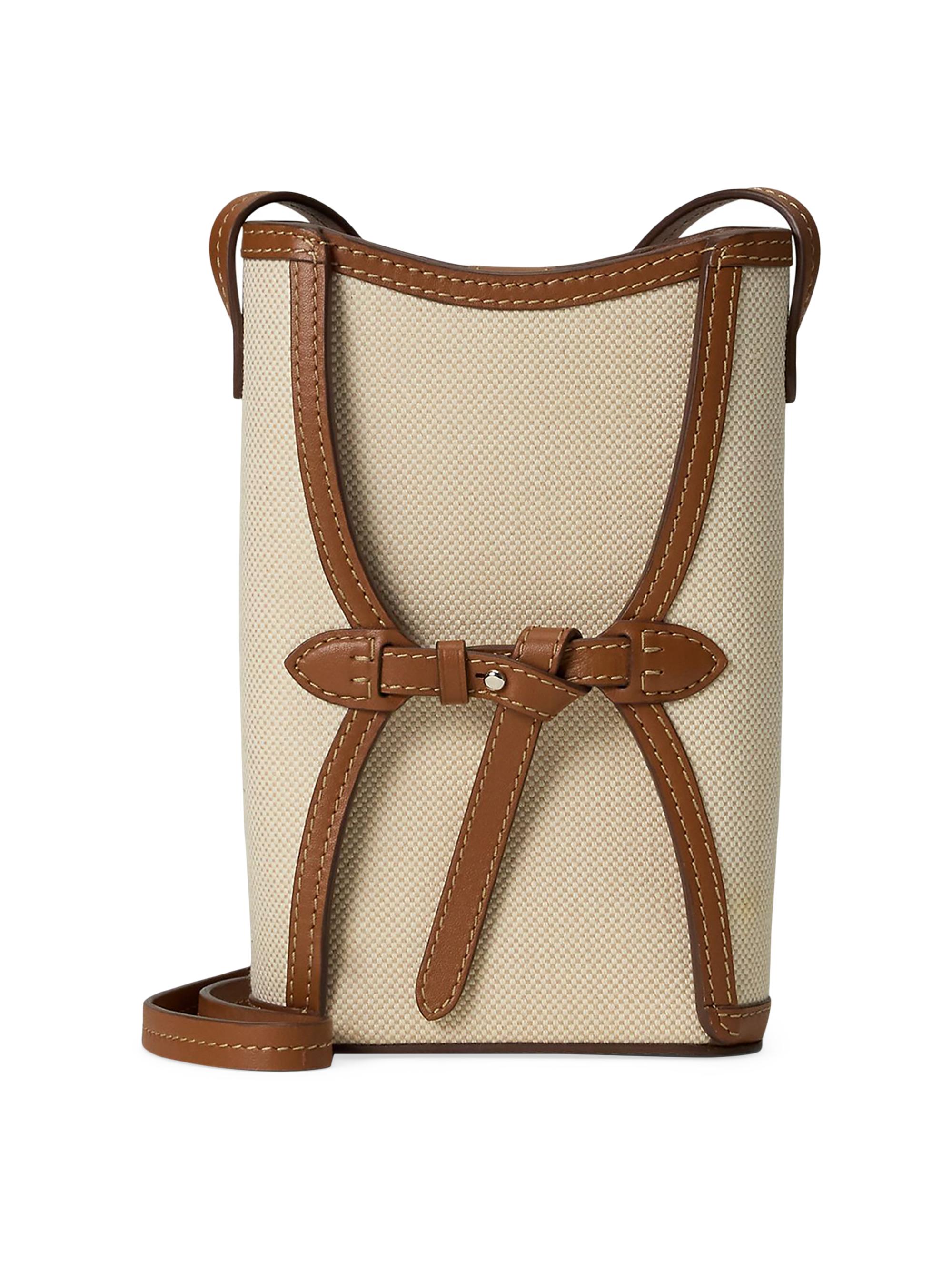 Ralph Lauren Collection Women's The Ralph Canvas Phone Pouch - Natural Gold