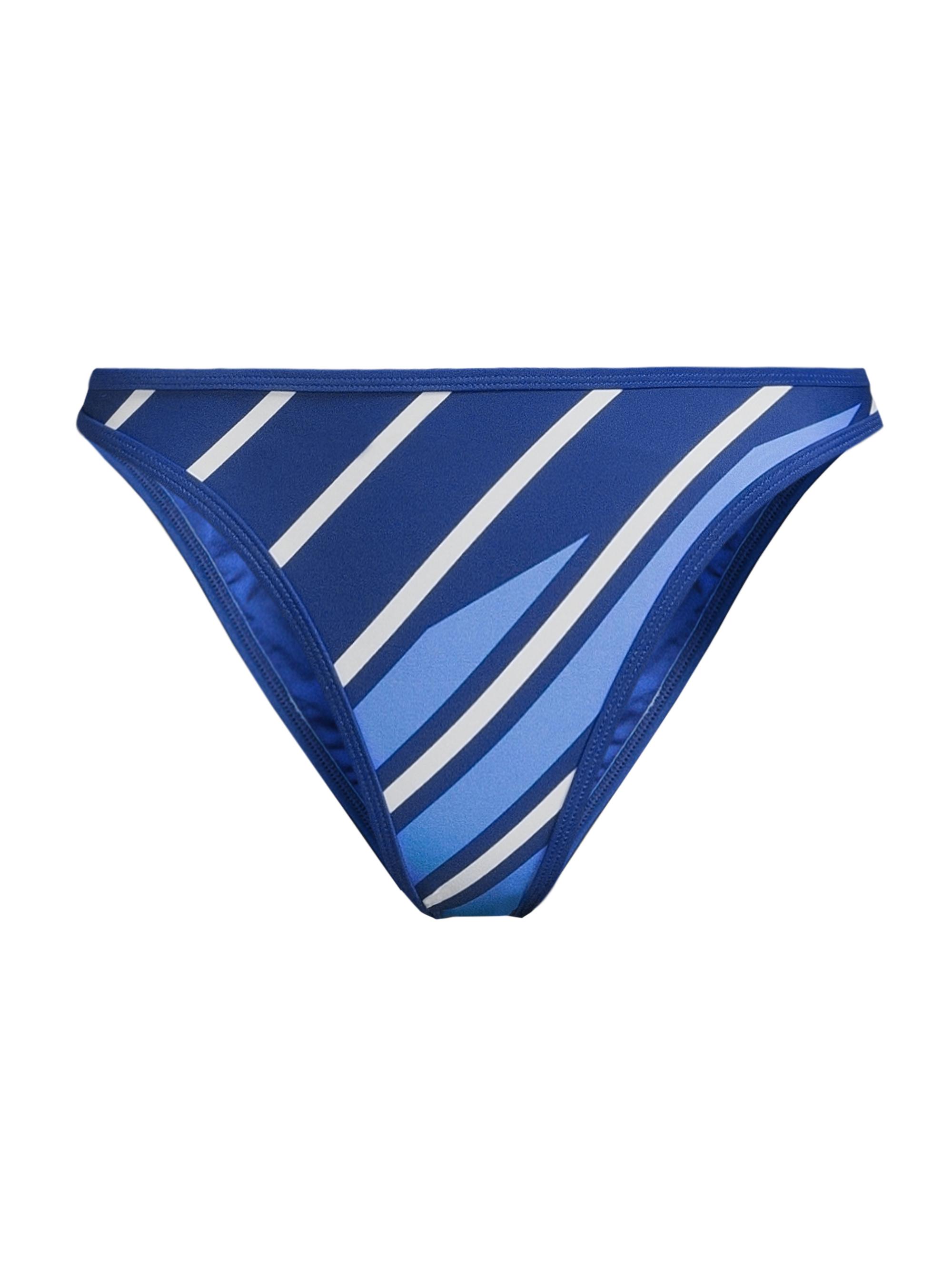 Solid & Striped Women's The Tati Striped Bikini Bottom - Color Block Blue