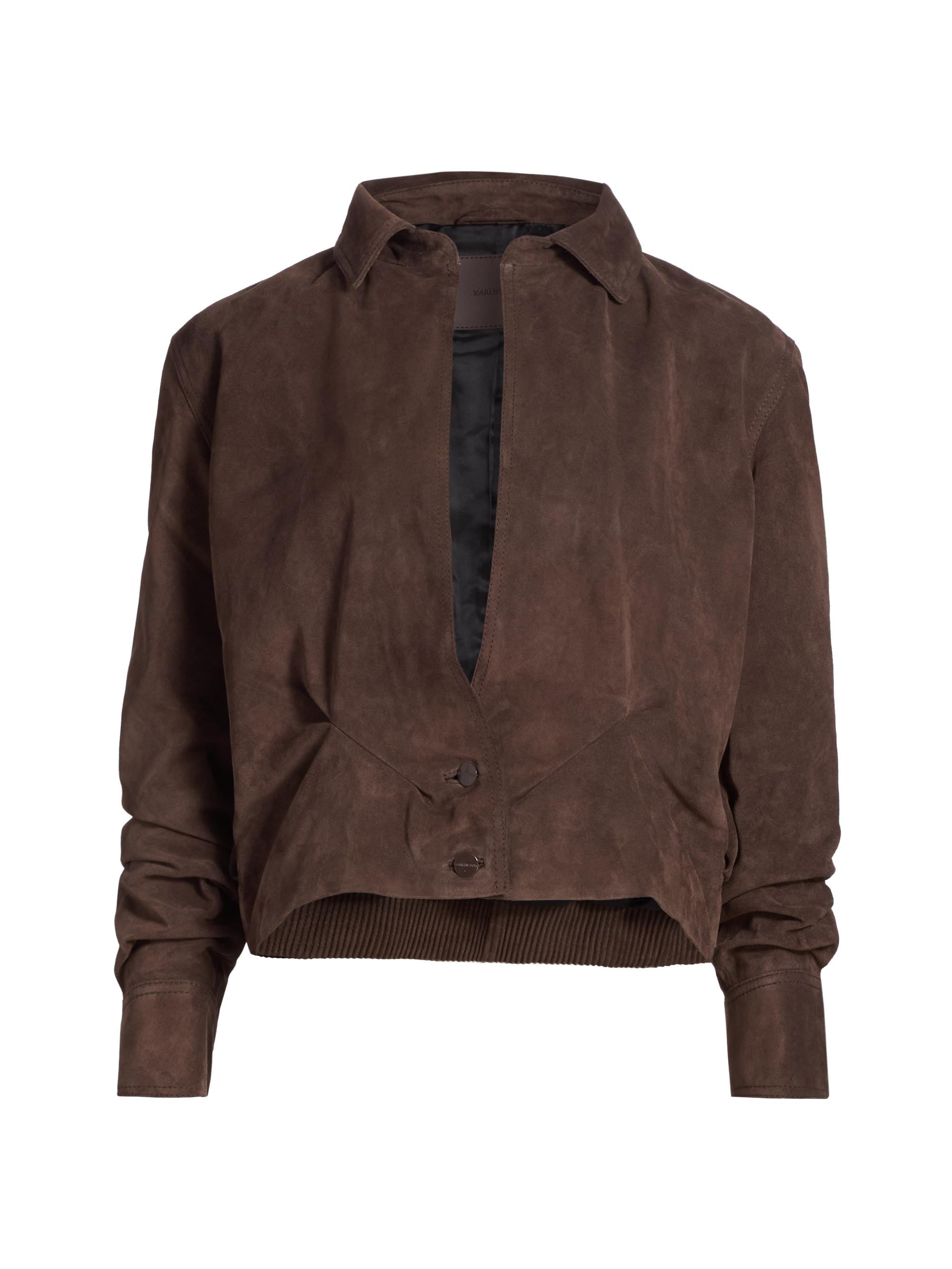 16Arlington Women's Erco Suede Jacket - Chocolate