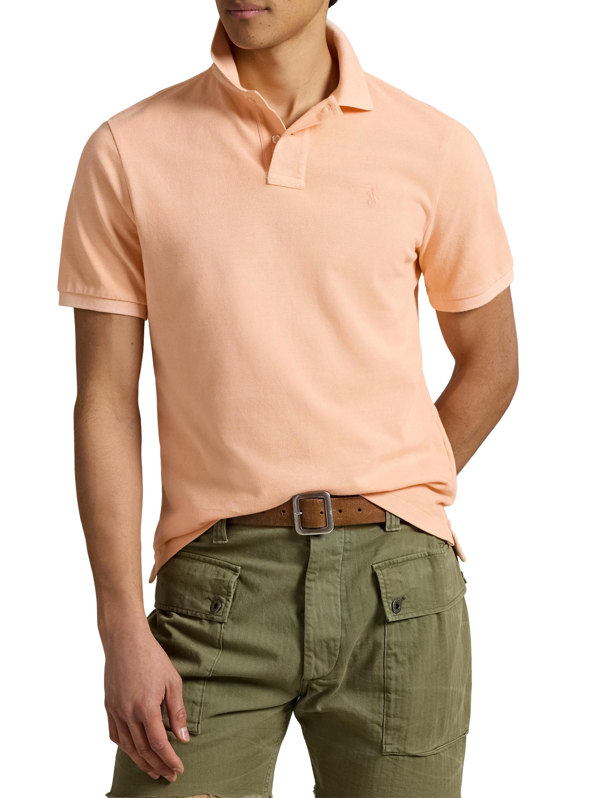 Polo Ralph Lauren Classic-Fit Mineral-Dyed Mesh Polo Shirt | Saks