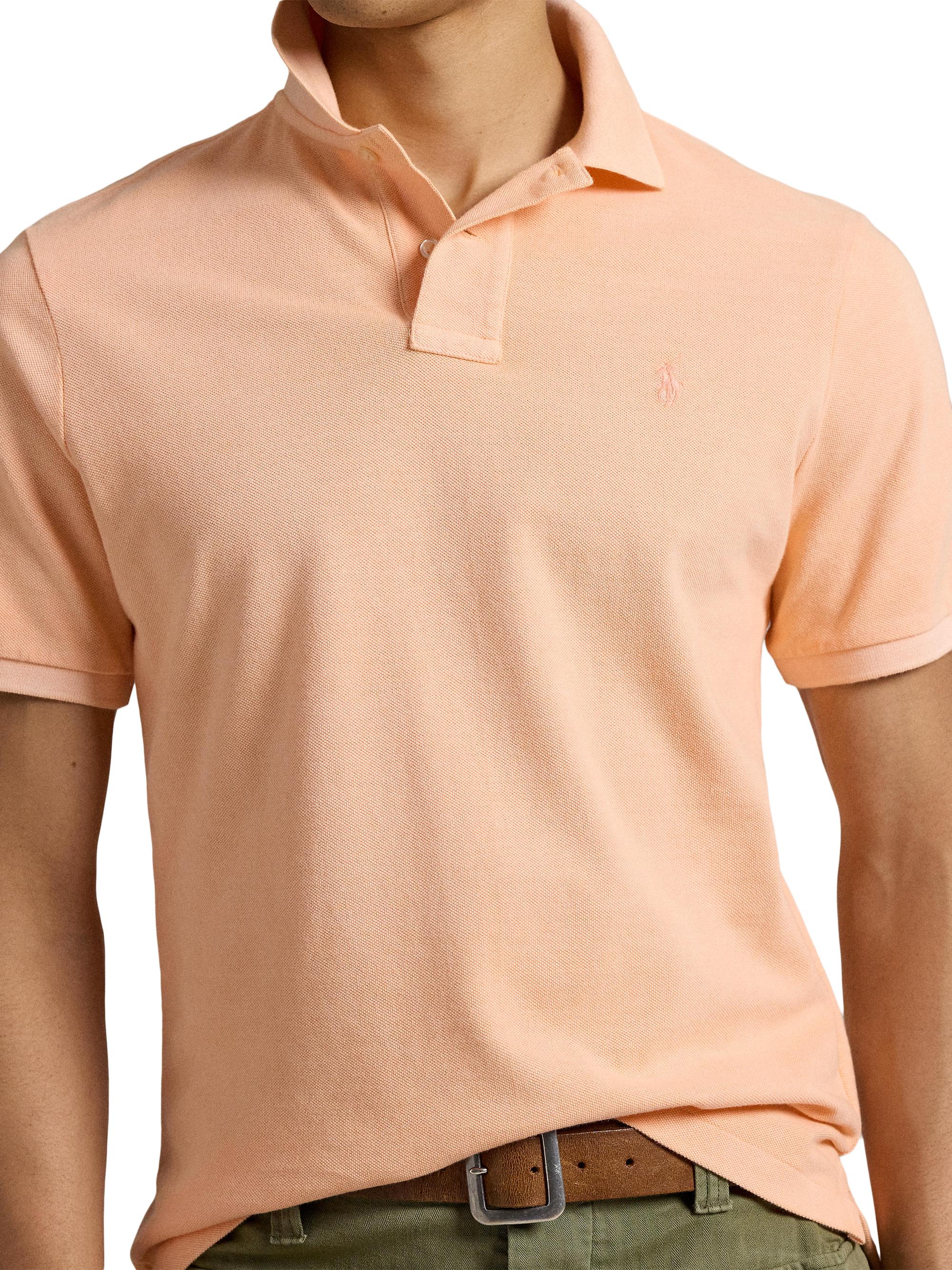 Polo Ralph Lauren Classic-Fit Mineral-Dyed Mesh Polo Shirt | Saks