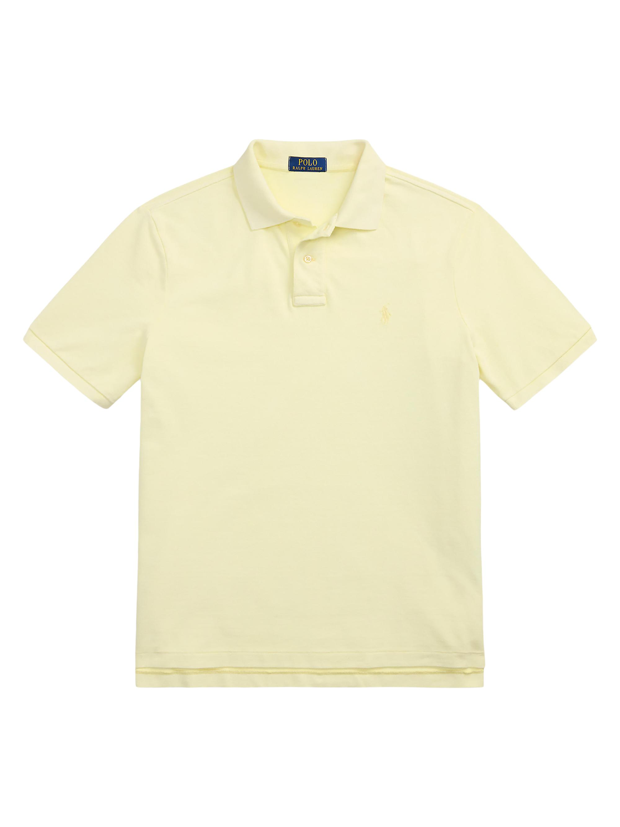 Polo Ralph Lauren Men's Classic-Fit Mineral-Dyed Mesh Polo Shirt - Lime