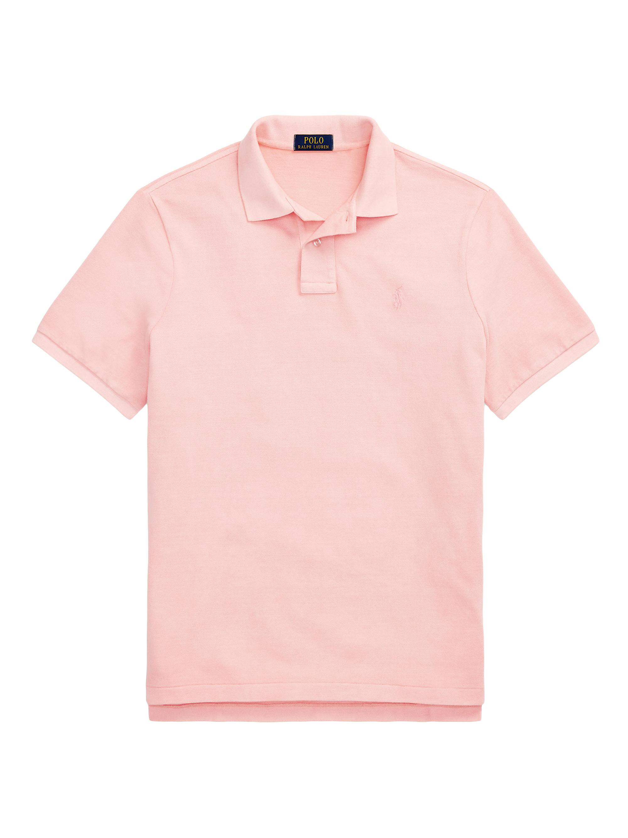 Polo Ralph Lauren Men's Classic-Fit Mineral-Dyed Mesh Polo Shirt - Rose