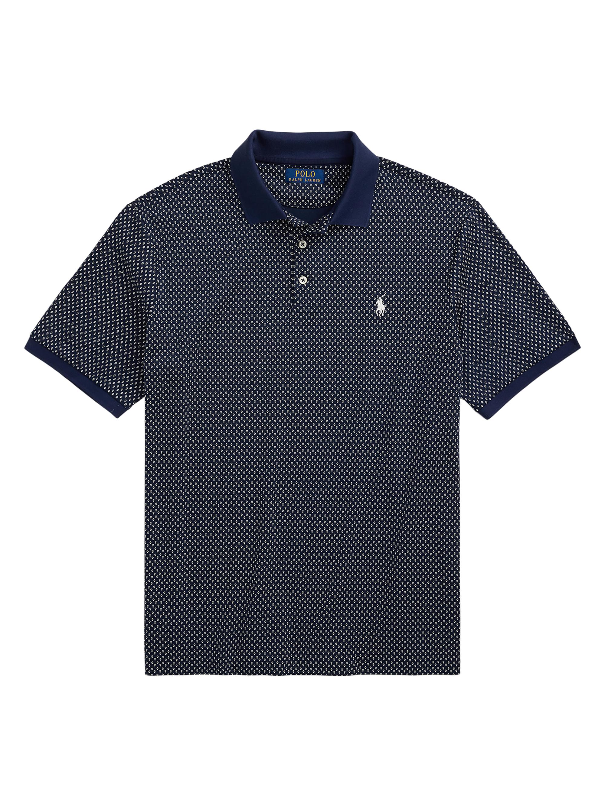 Polo Ralph Lauren Men's Classic-Fit Print Soft Cotton Polo Shirt - Double Deco Navy