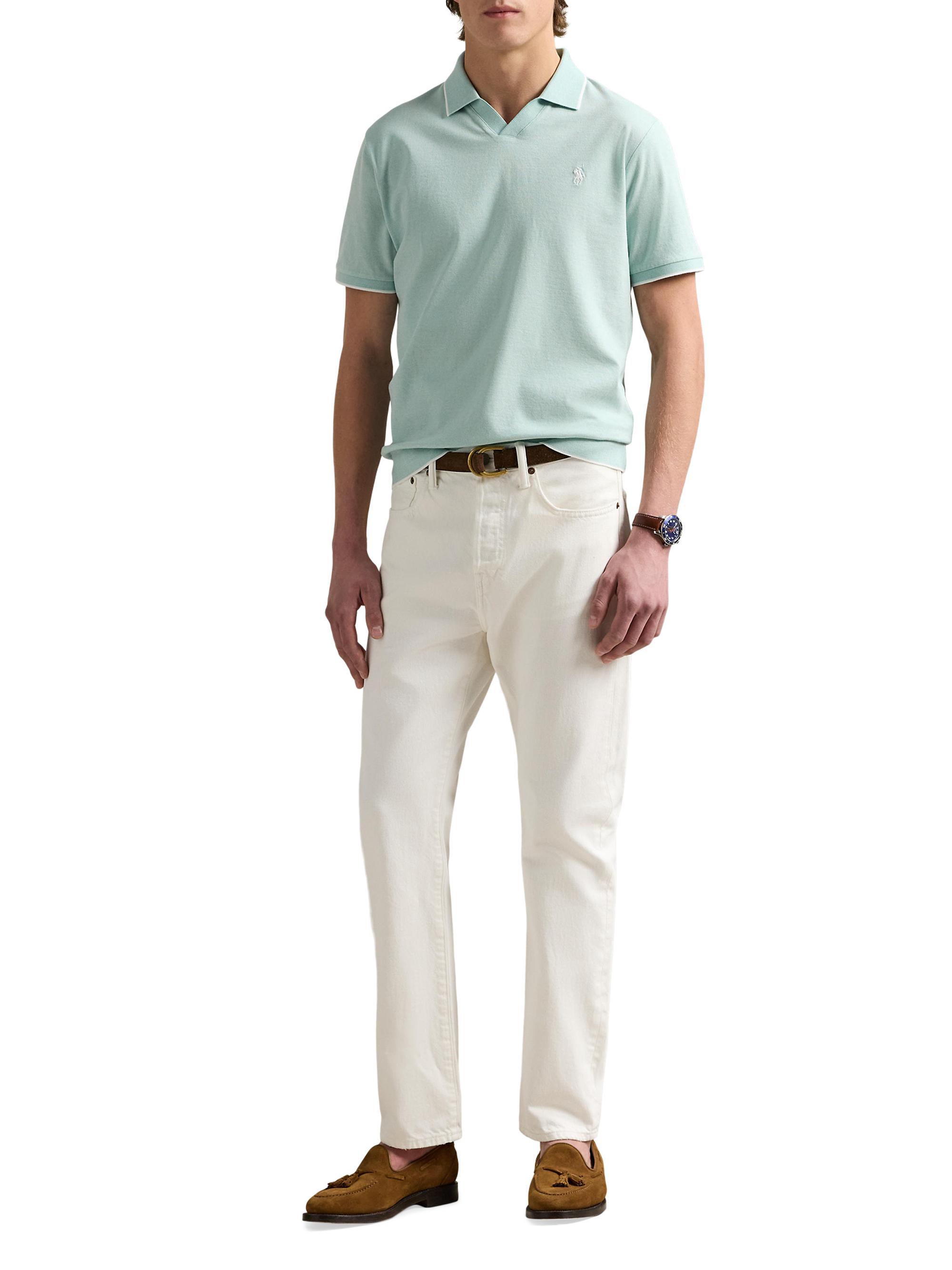 Polo Ralph Lauren Jacquard Mesh Polo Shirt | Saks Fifth Avenue