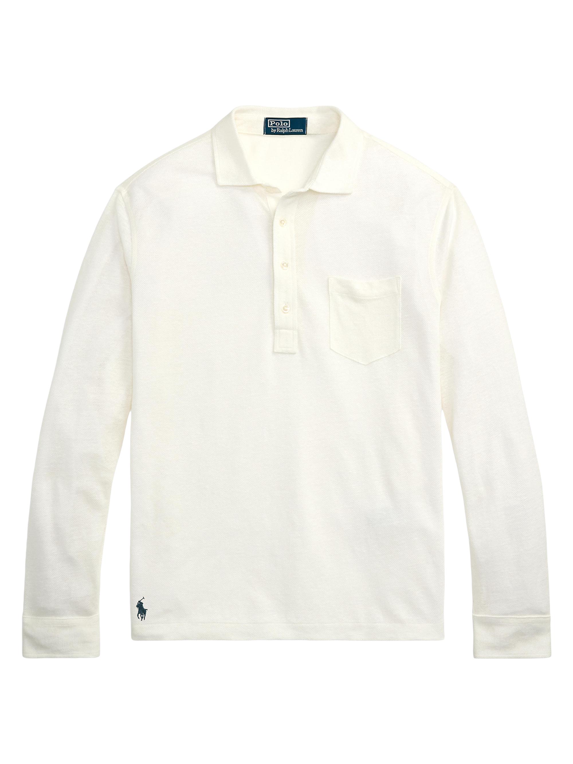 Polo Ralph Lauren Linen Mesh Polo Shirt | Saks Fifth Avenue