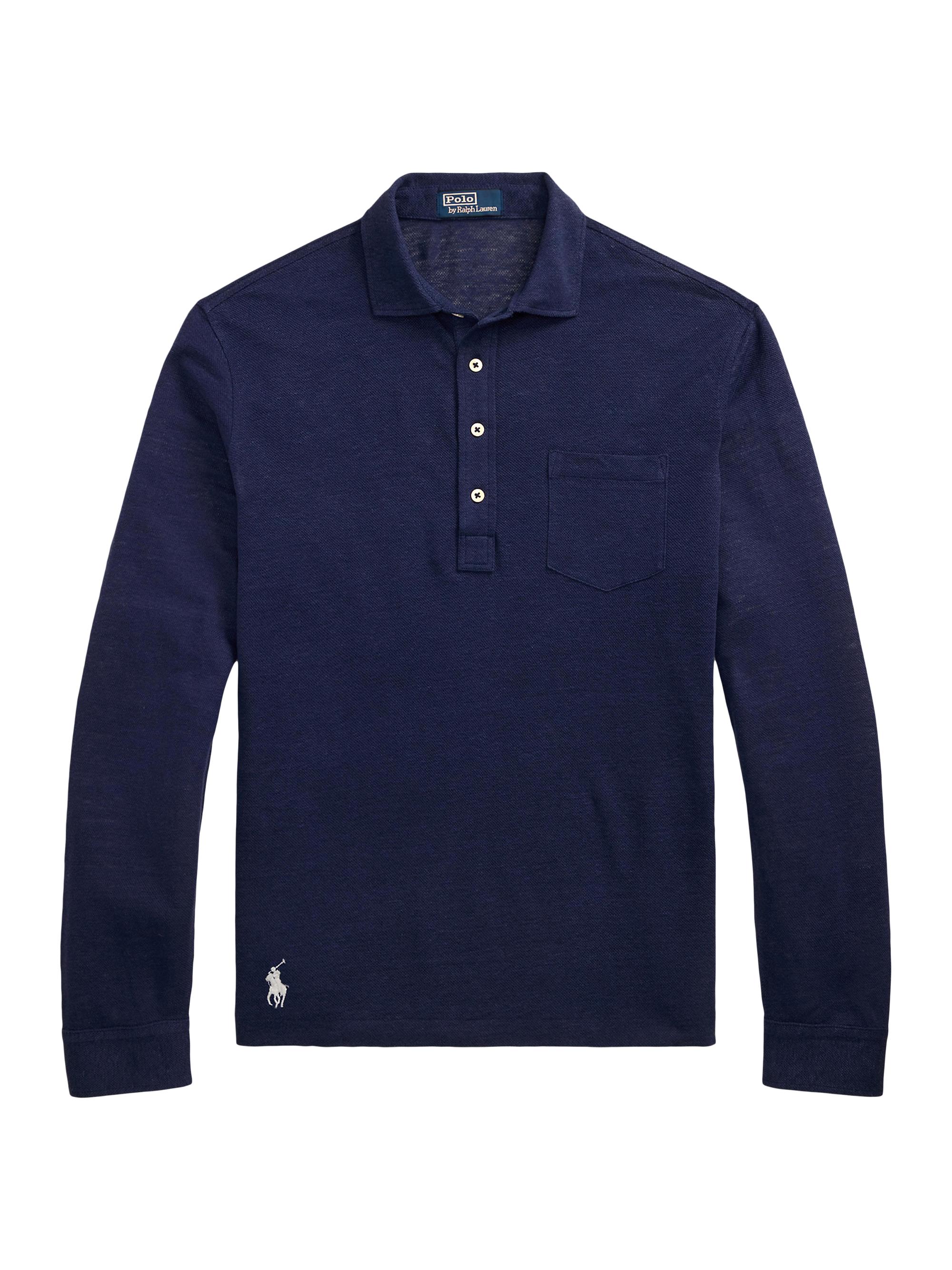 Polo Ralph Lauren Mesh Long Sleeve Polo Shirt | Saks Fifth Avenue