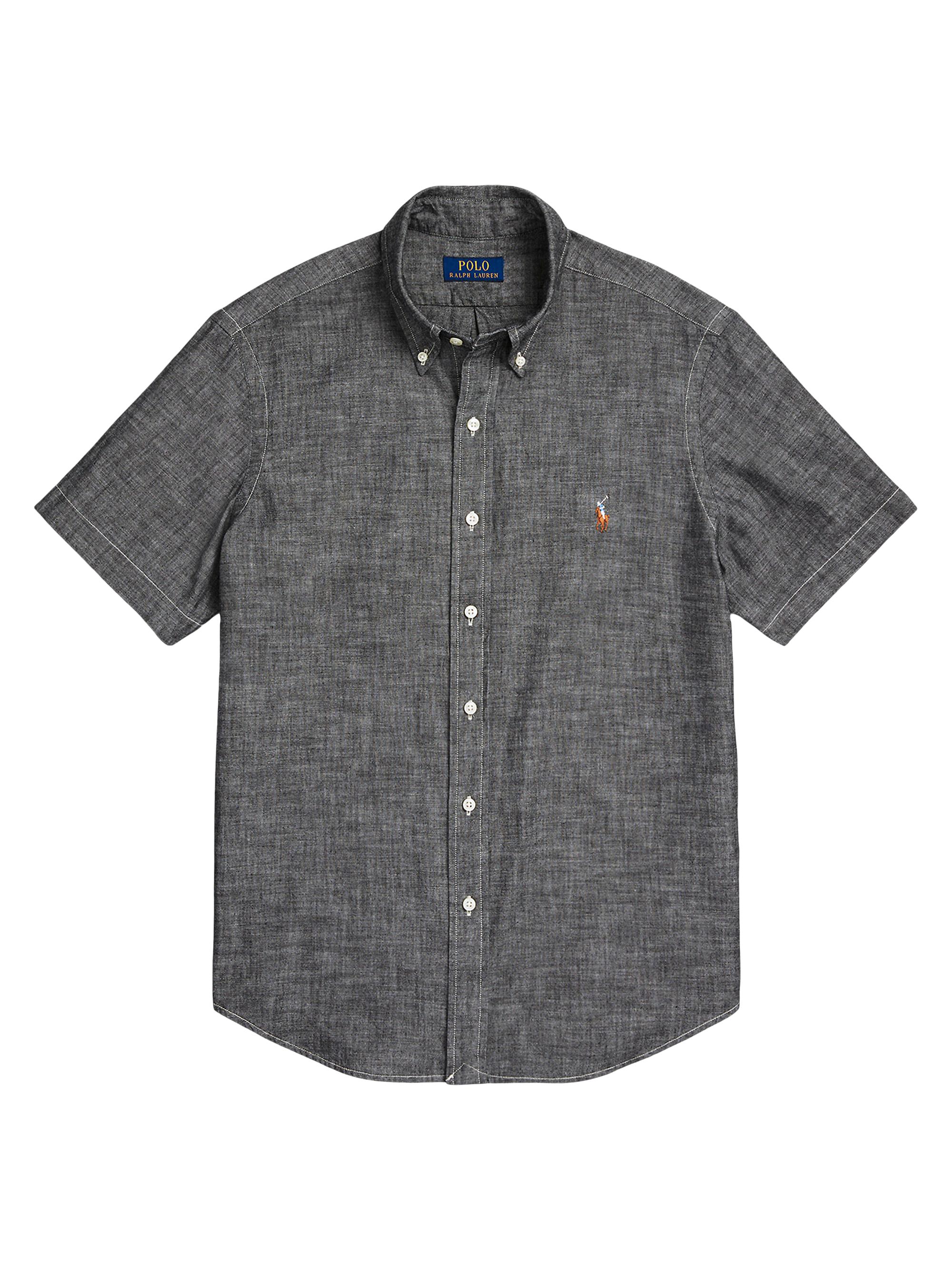 Polo Ralph Lauren Men's Classic-Fit Chambray Shirt - Light Grey