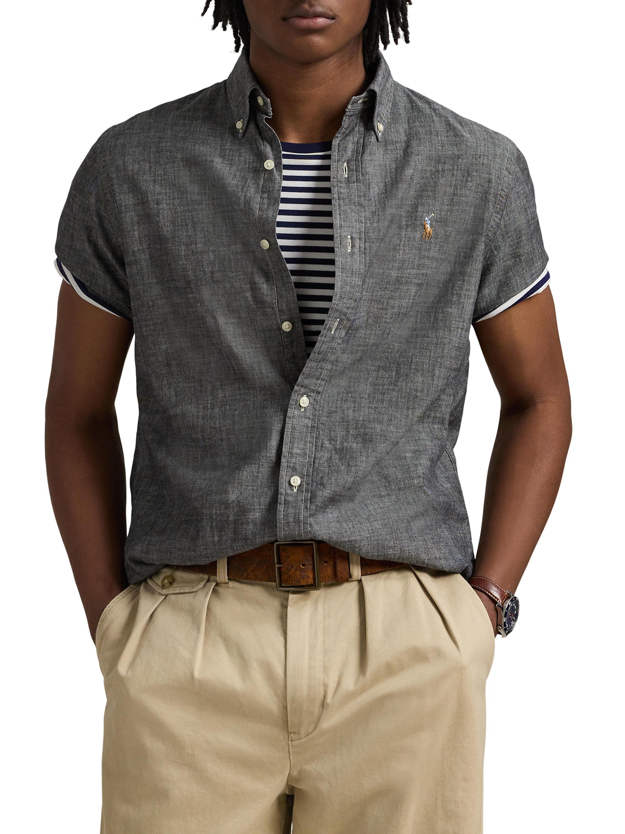 Polo Ralph Lauren Classic-Fit Chambray Shirt | Saks Fifth Avenue