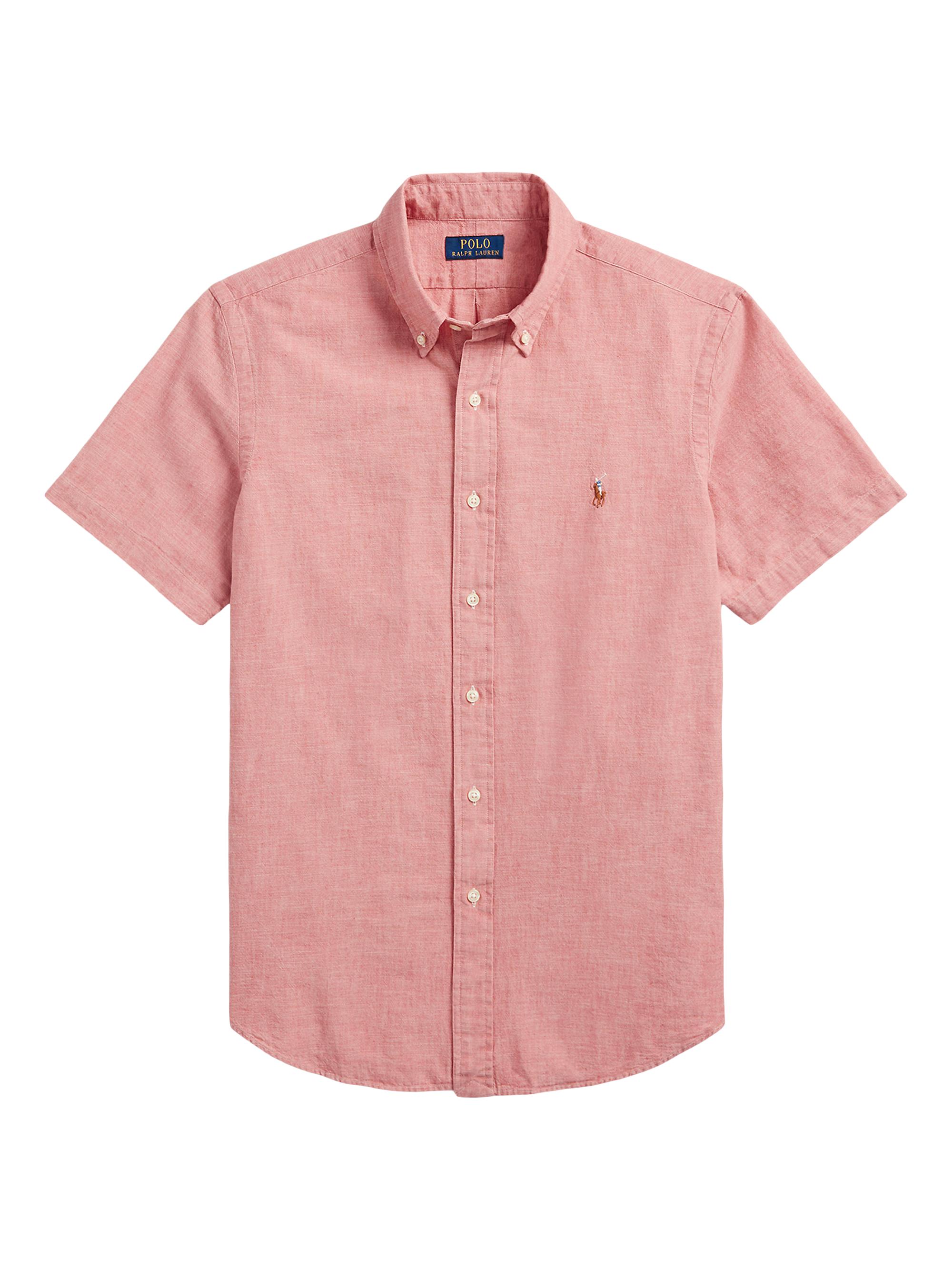 Polo Ralph Lauren Men's Classic-Fit Chambray Shirt - Nautical Red White