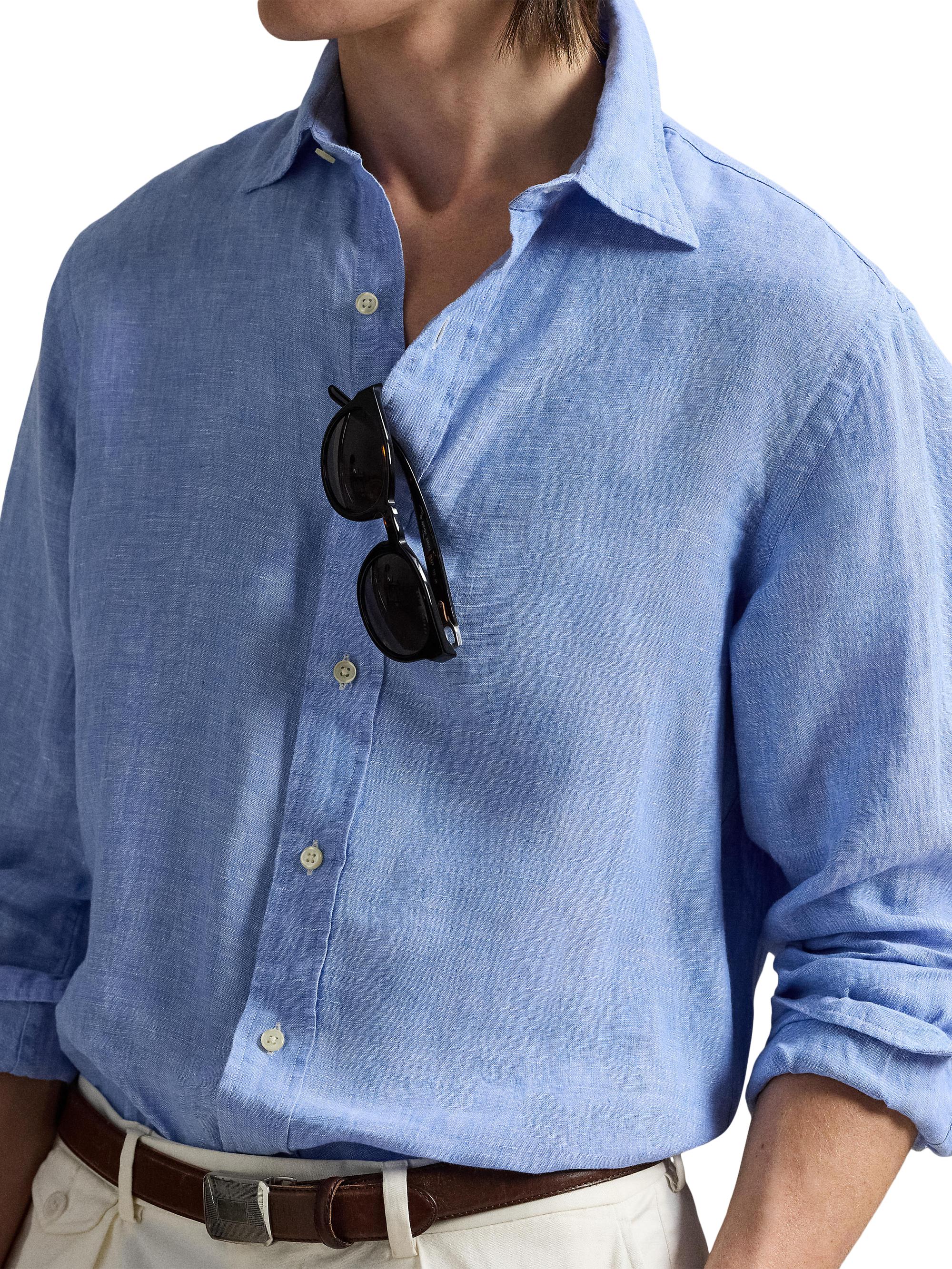 Polo Ralph Lauren Classic-Fit Linen Shirt | Saks Fifth Avenue