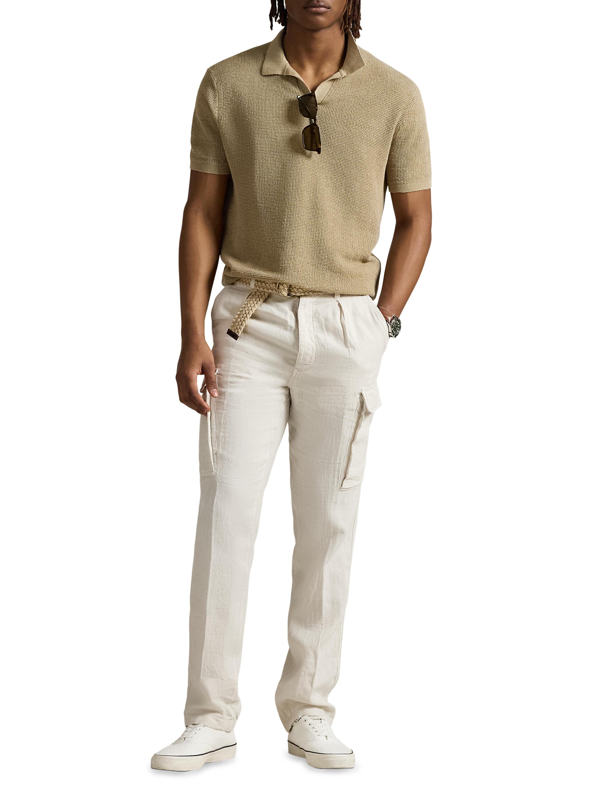 Polo Ralph Lauren Lateef Slim-Tapered-Fit Linen Cargo Pants | Saks