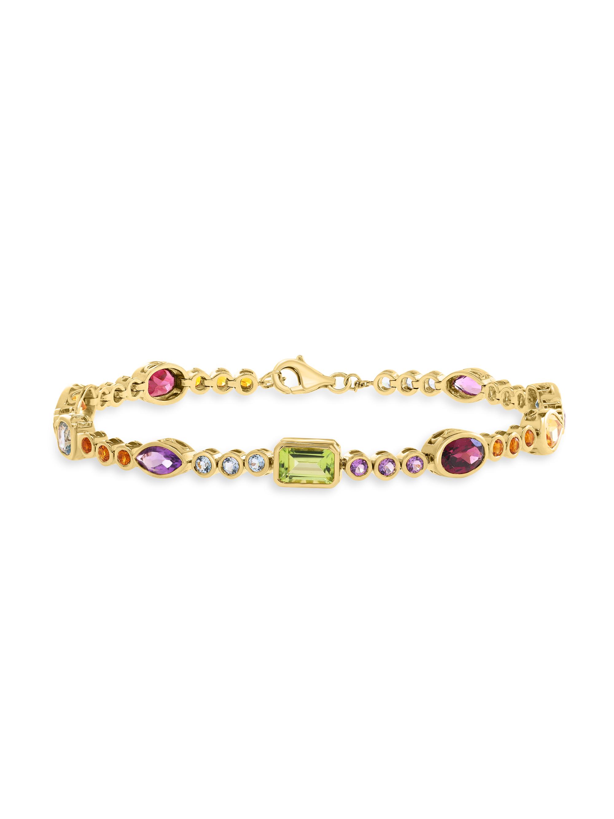 Saks Fifth Avenue Collection Women's 14K Yellow Gold & Multi-Stone Bracelet - Yellow Gold