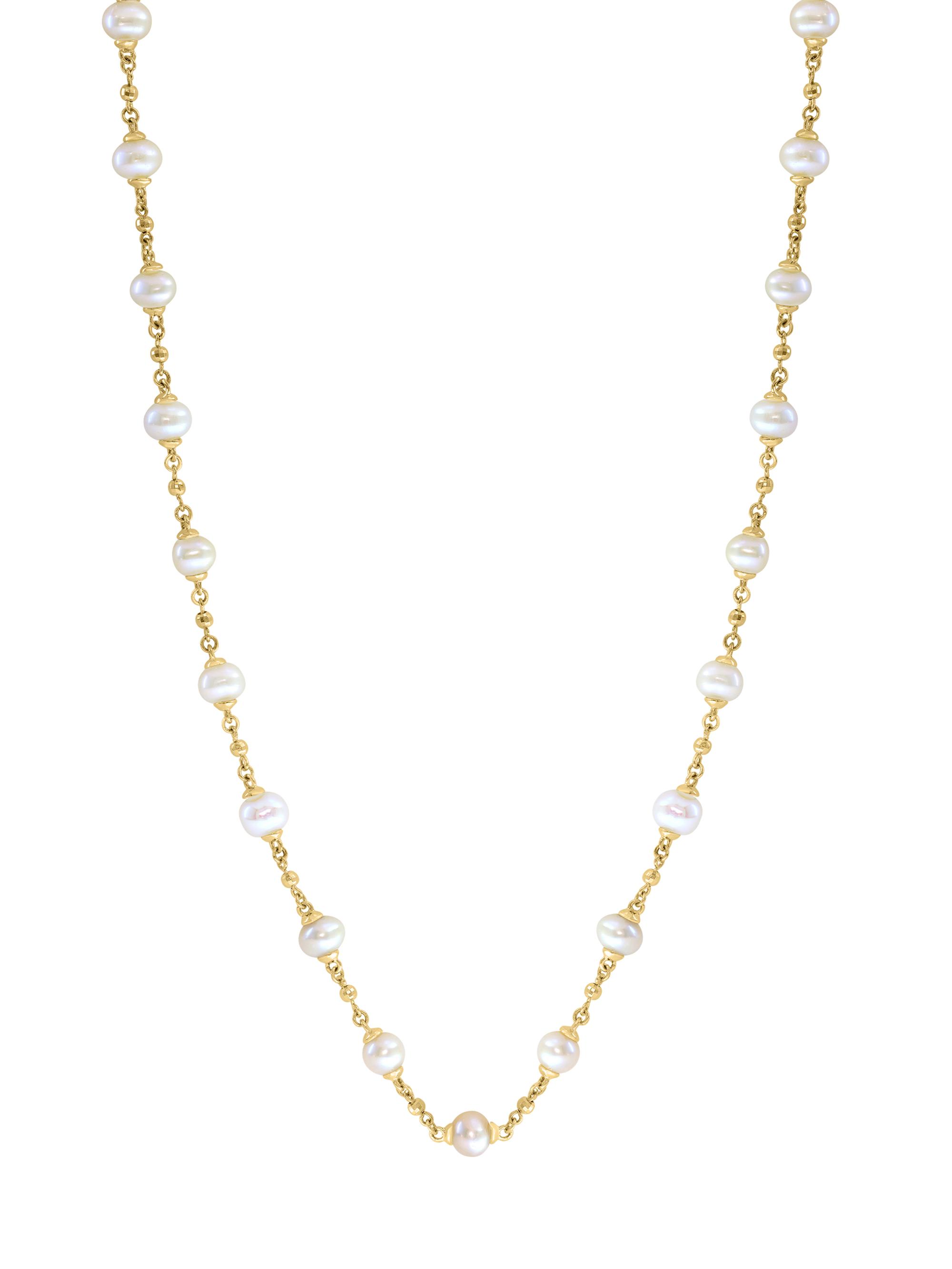 Saks Fifth Avenue Collection Women's 14K Yellow Gold & Freshwater Pearl Necklace - Yellow Gold