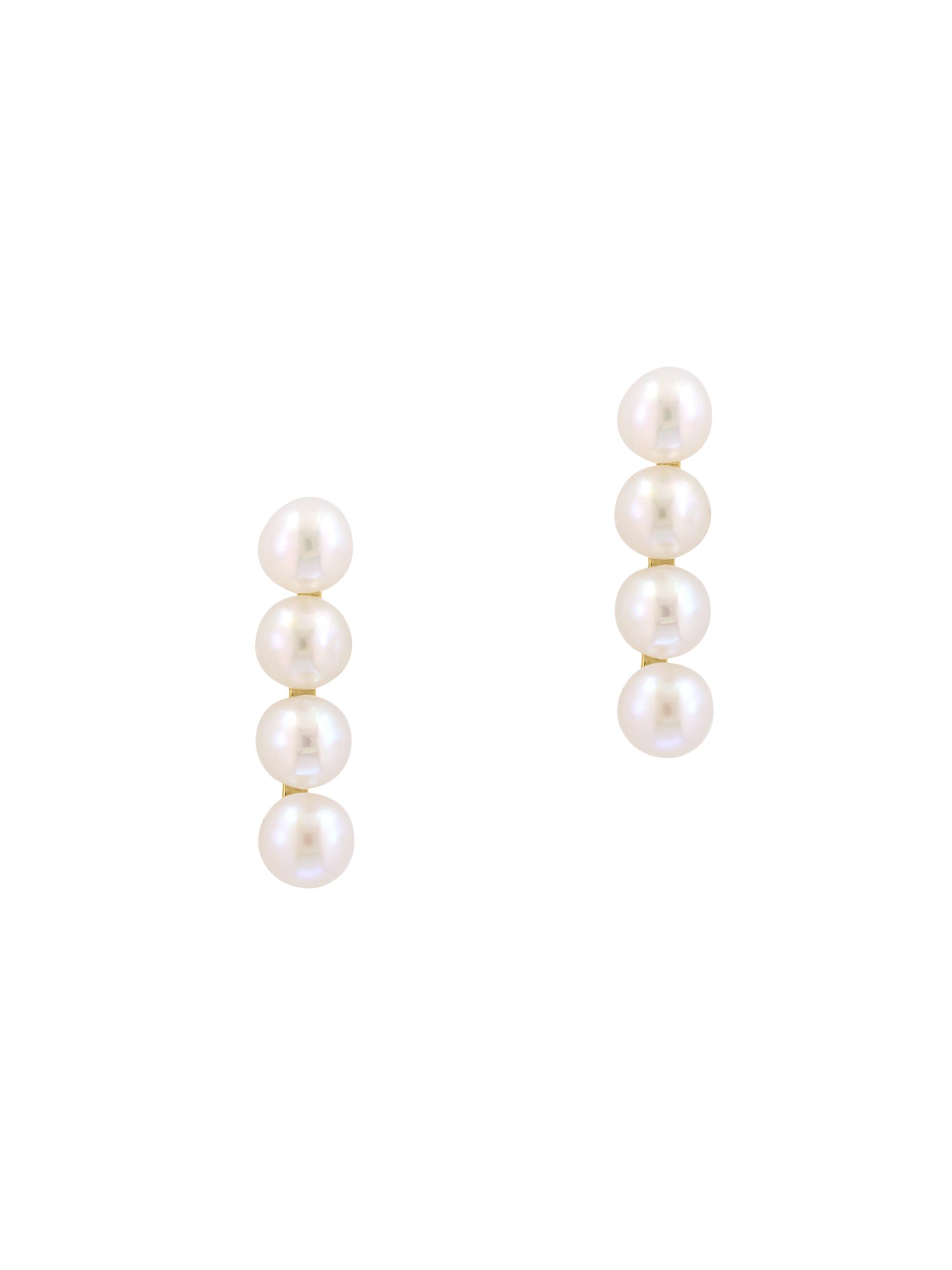 Saks Fifth Avenue Collection Women's 14K Yellow Gold & Cultured Freshwater Pearl Stud Earrings - Yellow Gold