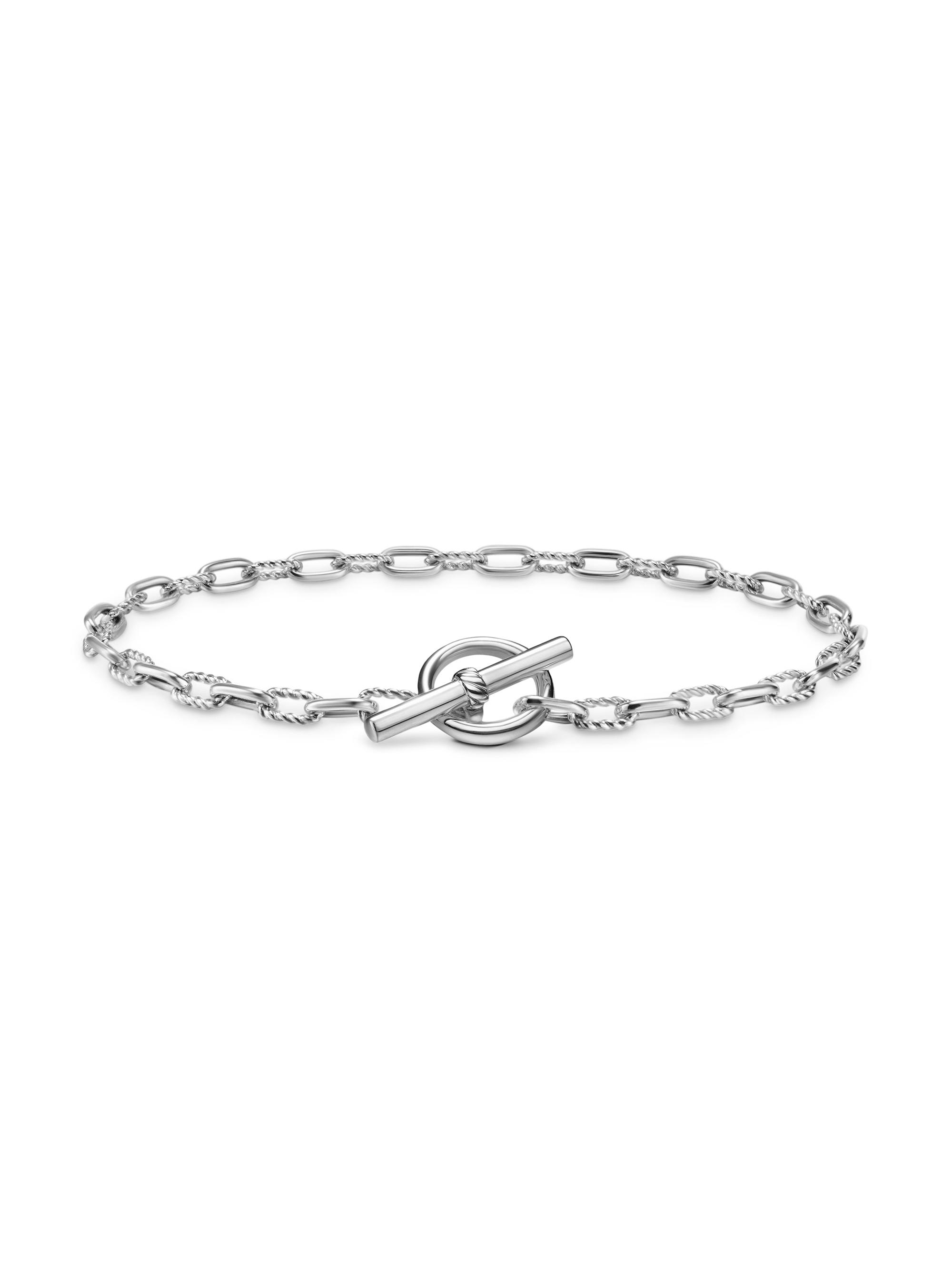David Yurman Women's DY Madison Toggle Chain Bracelet in Sterling Silver, 3MM - Silver