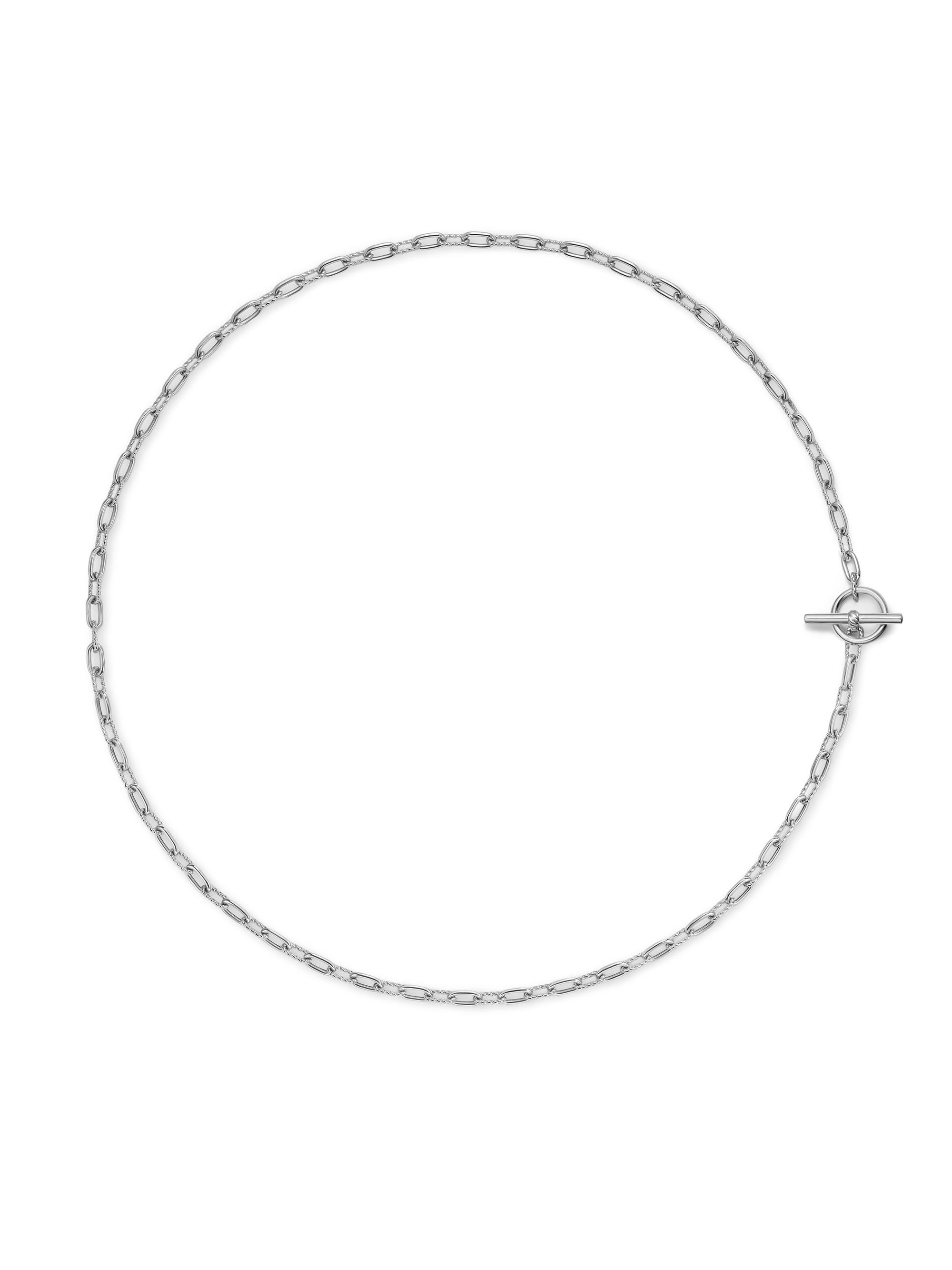 David Yurman Women's Madison Toggle Chain Necklace in Sterling Silver, 3MM - Silver