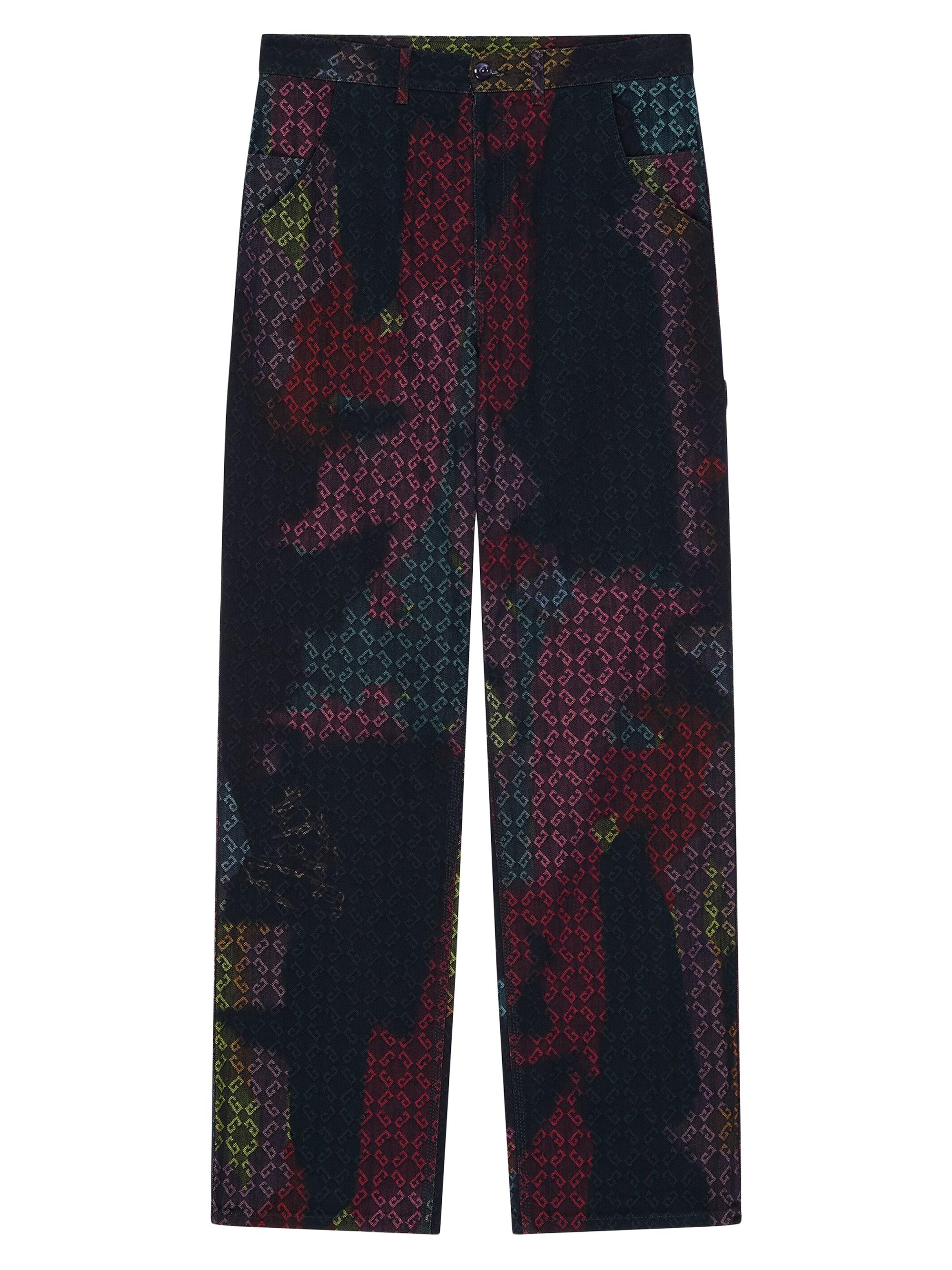 Givenchy Men's Multicolor Jeans in Denim Monogram 72 - Multicolored