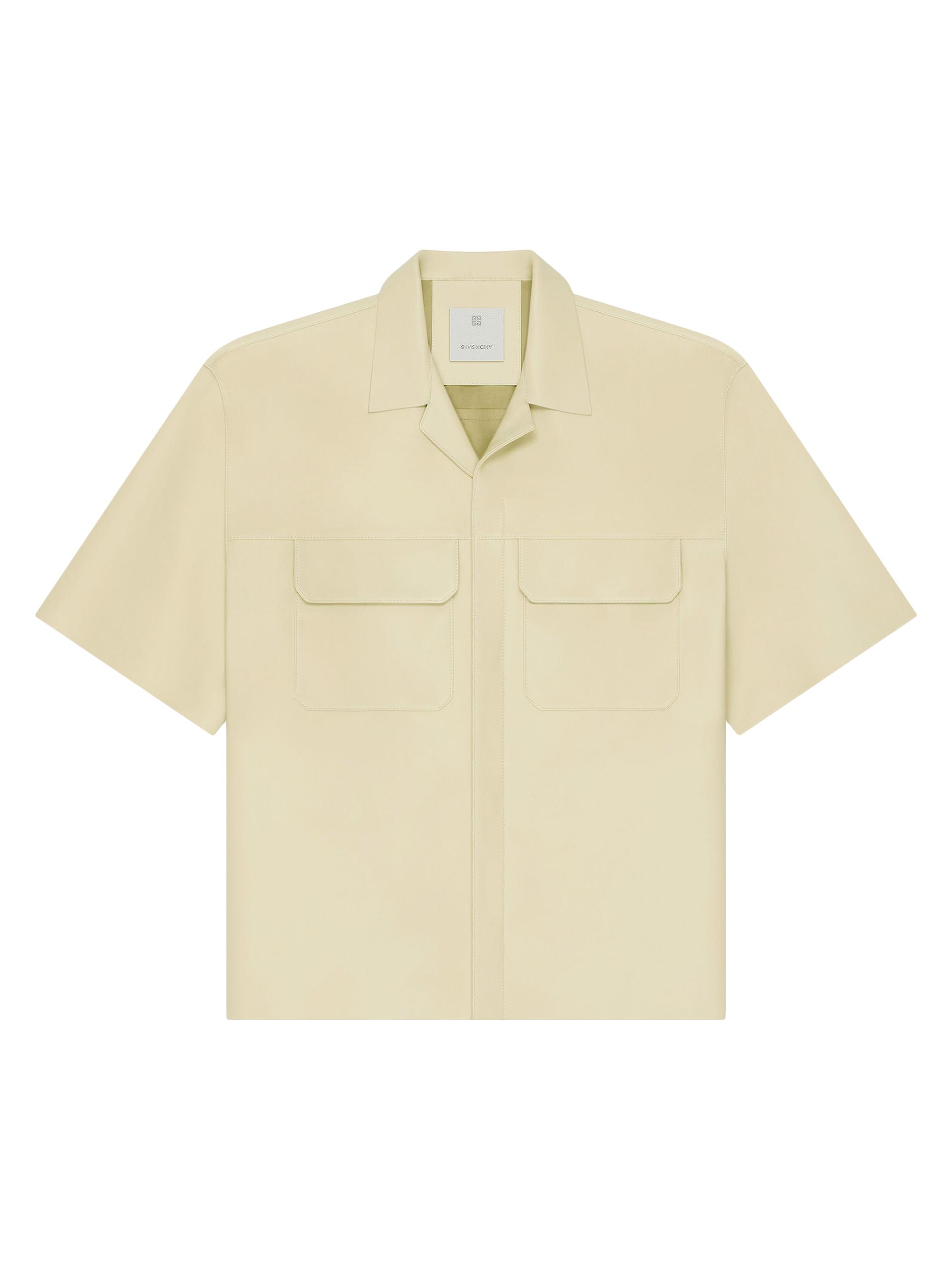 Givenchy Men's Shirt in Nappa Leather - Salvia