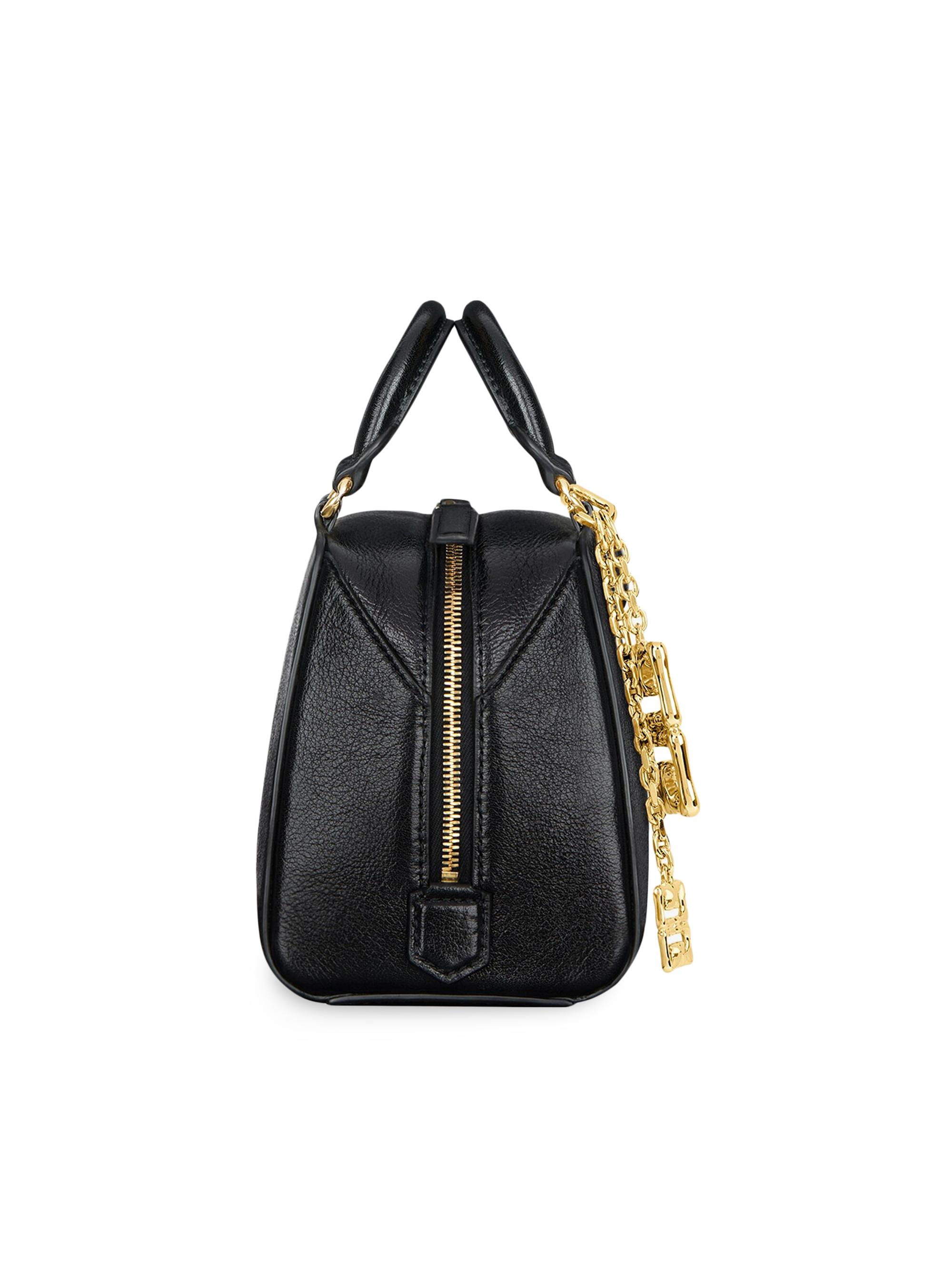 Givenchy Nano Antigona Cube Top Handle Bag in Leather with Charm