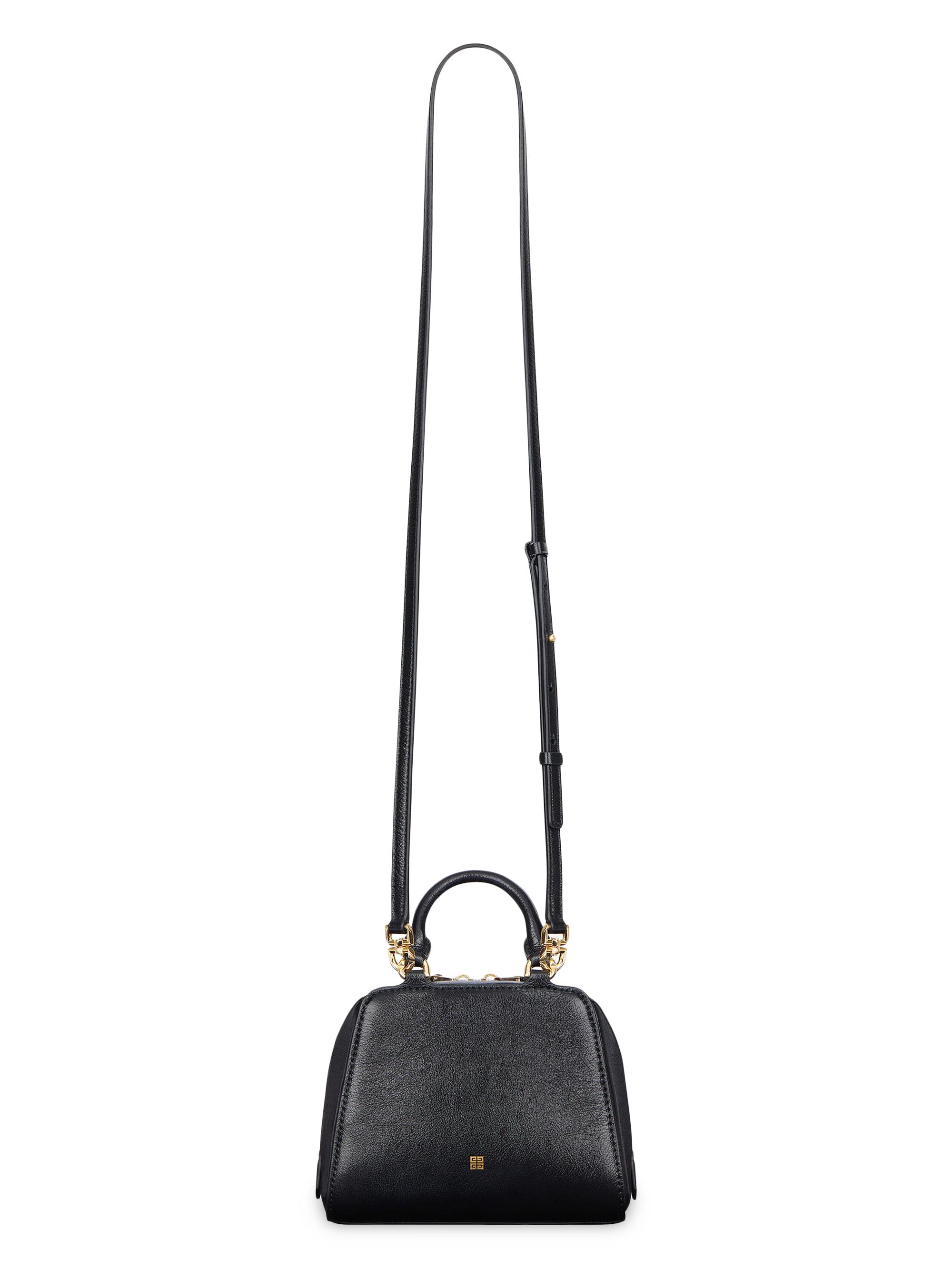 Givenchy Nano Antigona Cube Top Handle Bag in Leather with Charm