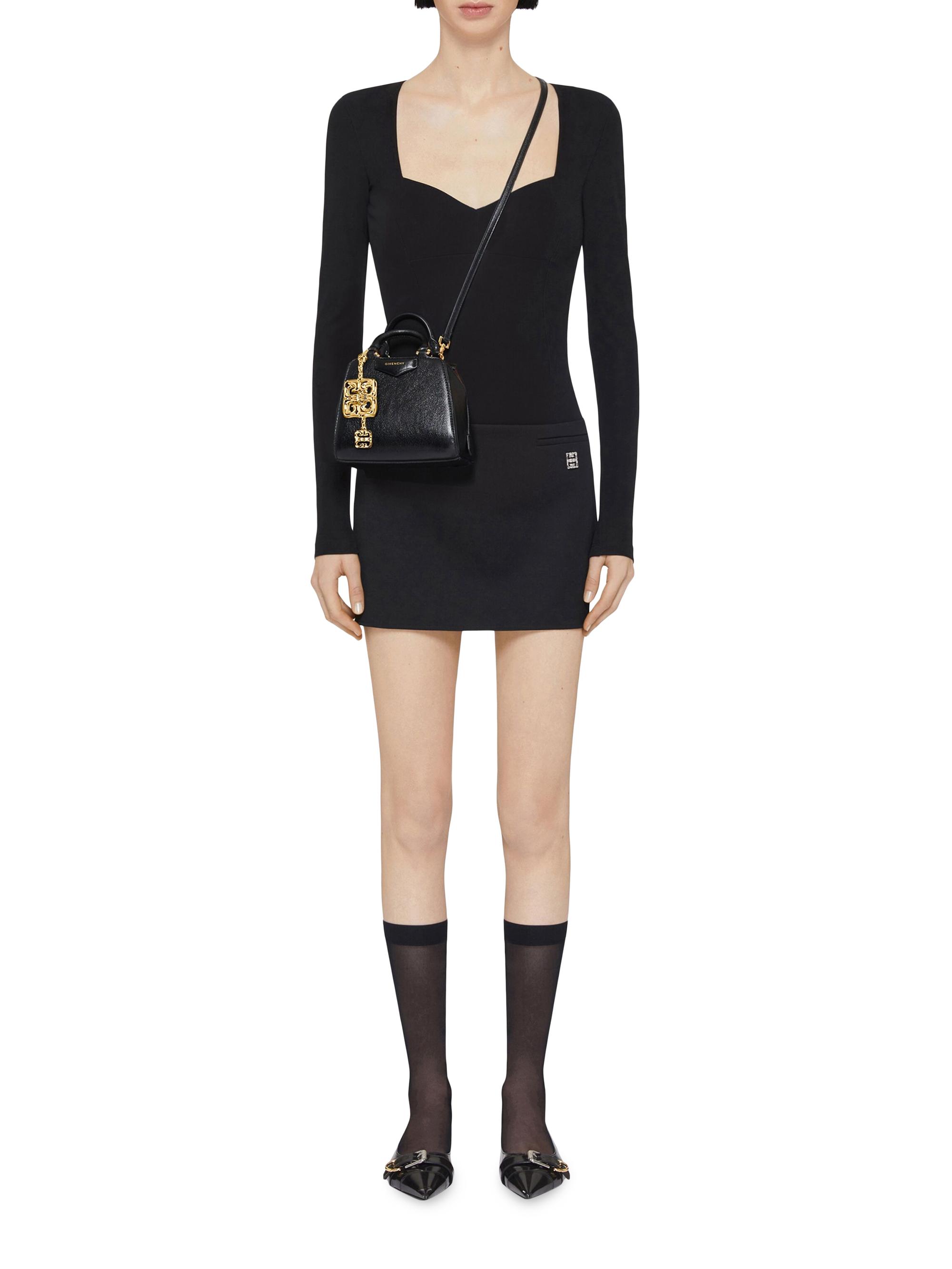 Givenchy Nano Antigona Cube Top Handle Bag in Leather with