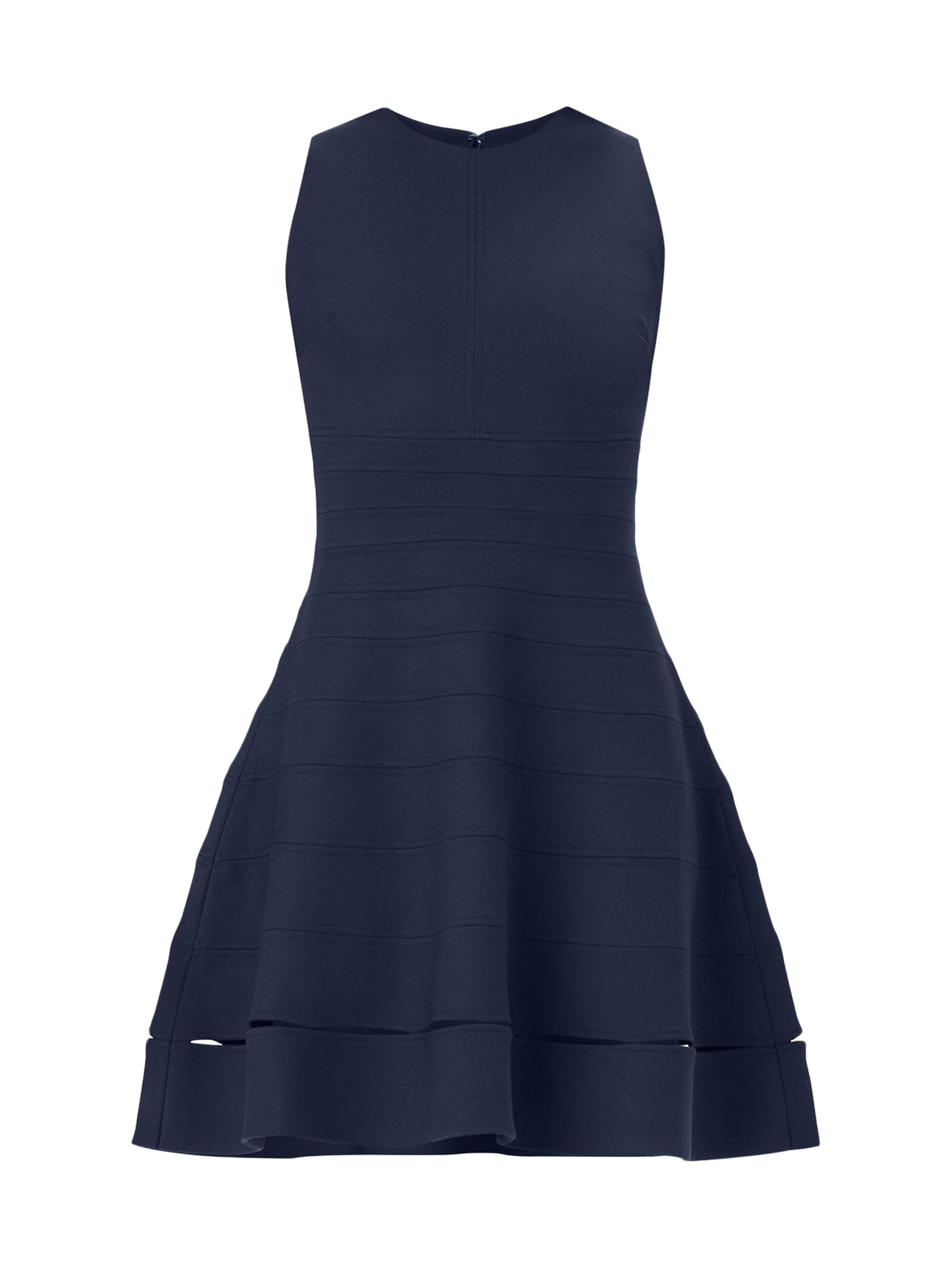 herve leger fit and flare dress Herve Leger Pine Green Fit and Flare Sleeveless Mayra Dress M Herve Leger