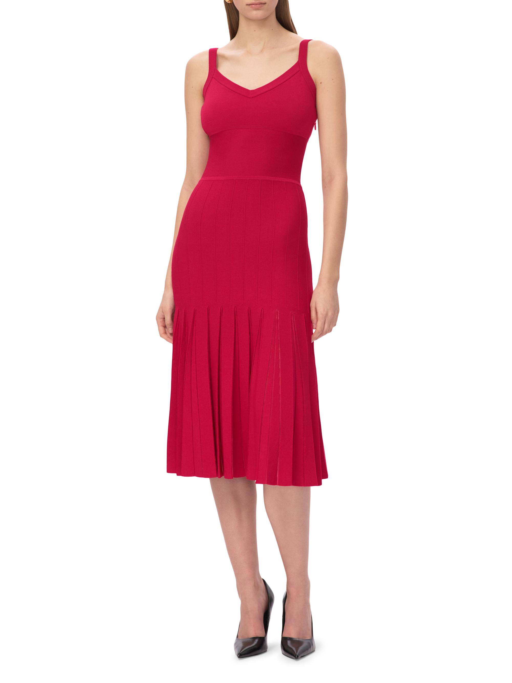 Herve Leger Women's The Rosa Dress - Red - Size M - Hibiscus