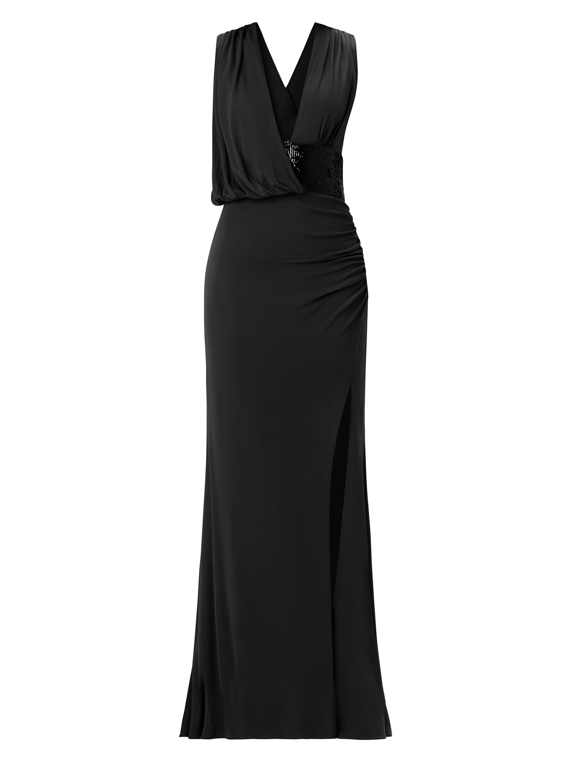 Hervé Léger Women's The Lucille Sequin-Embellished Jersey Plunge Gown - Black