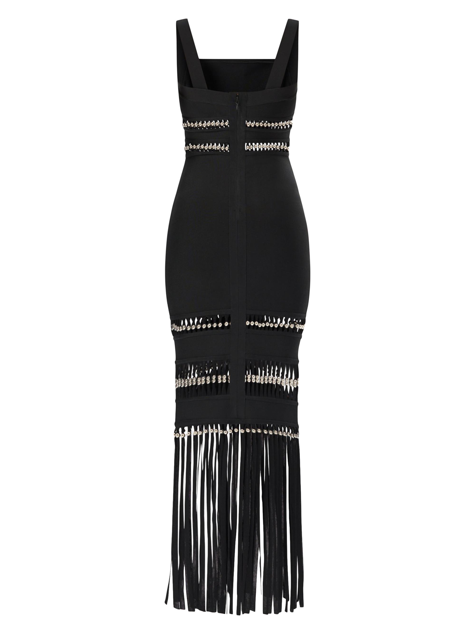 herve leger beaded bandage dress Diamond Beaded Gown by HSH by HSH